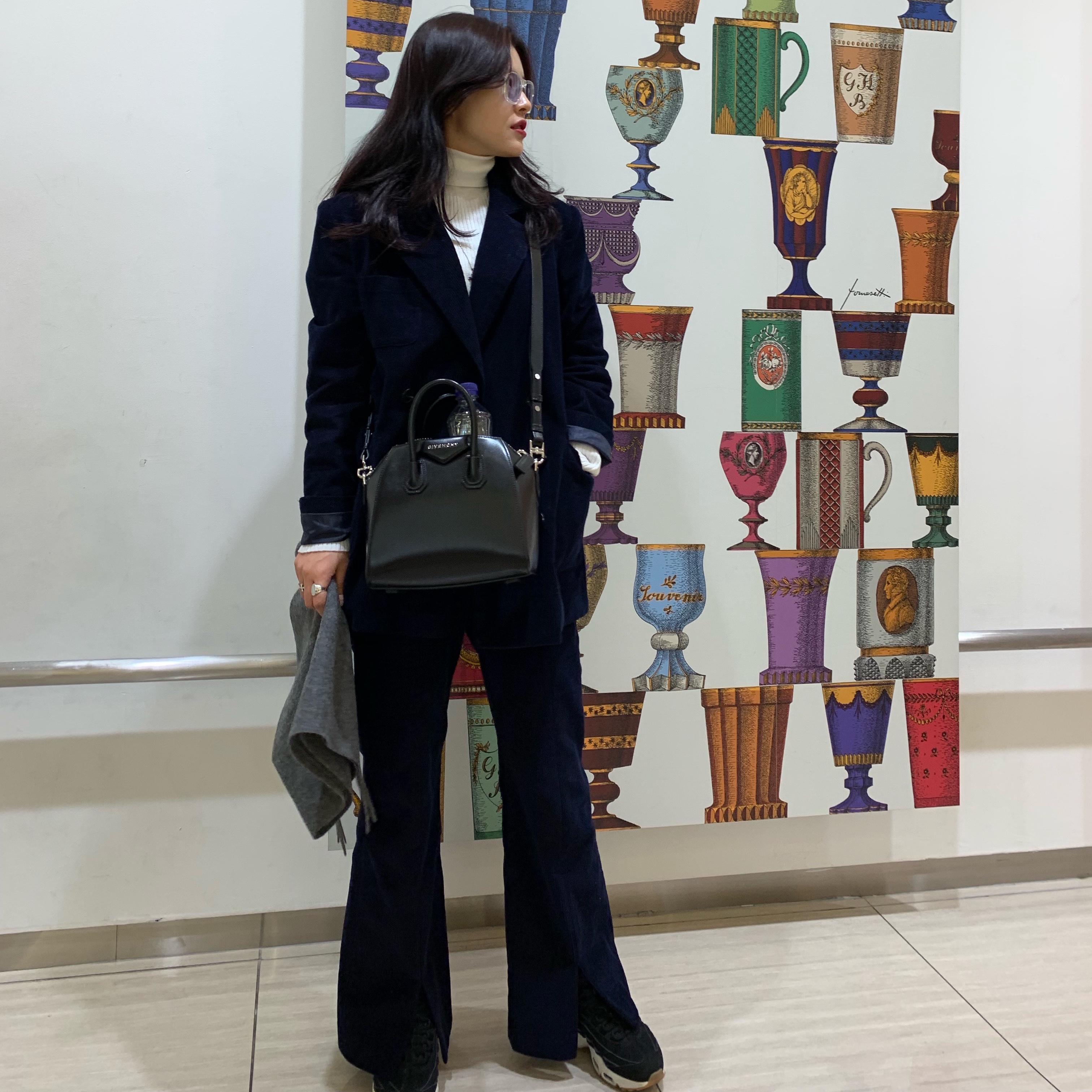 Nike x Stussy Air Max 95 Black 착용 스타일