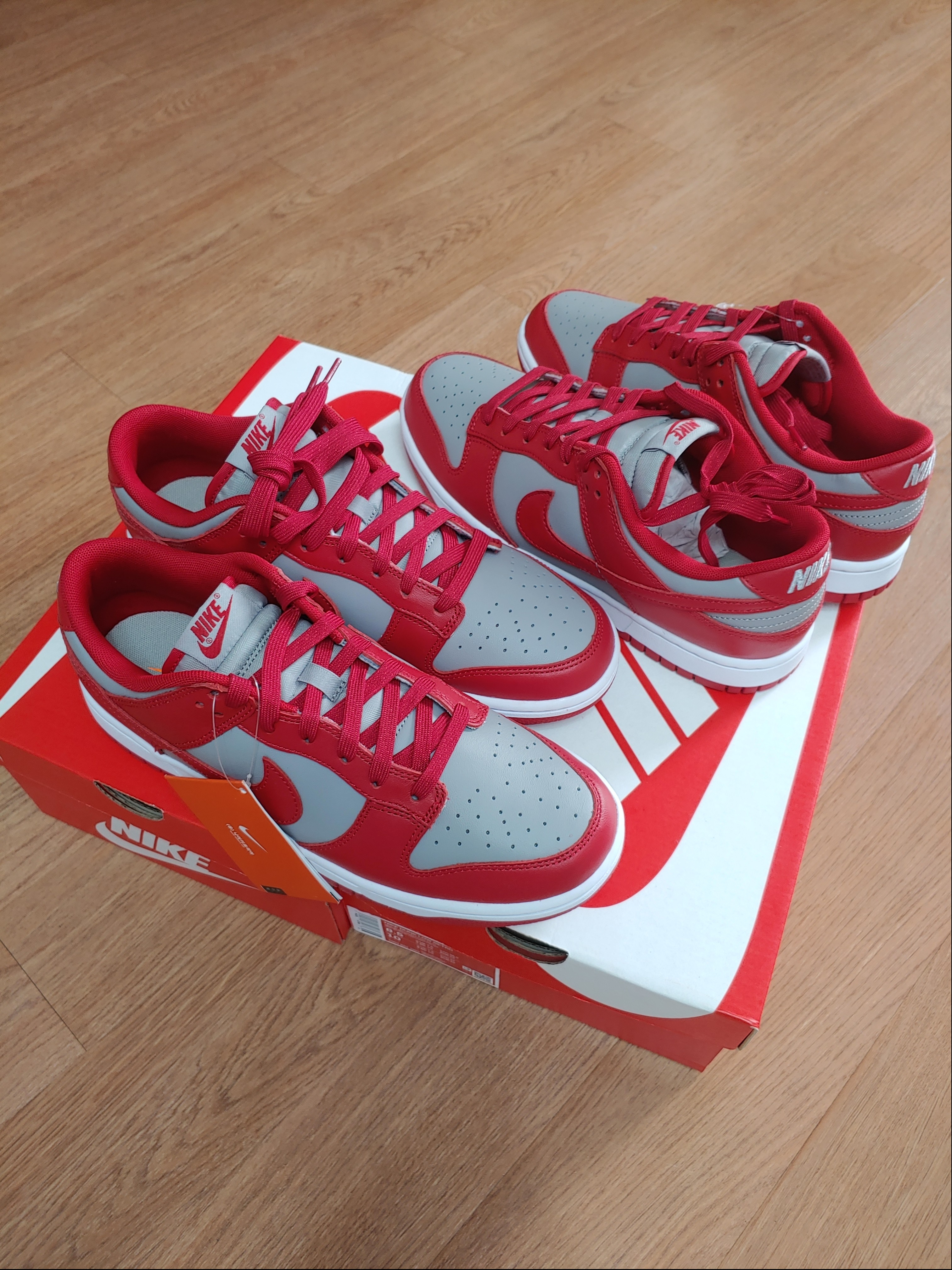 Nike Dunk Low Retro Medium Grey 착용 스타일 - 2