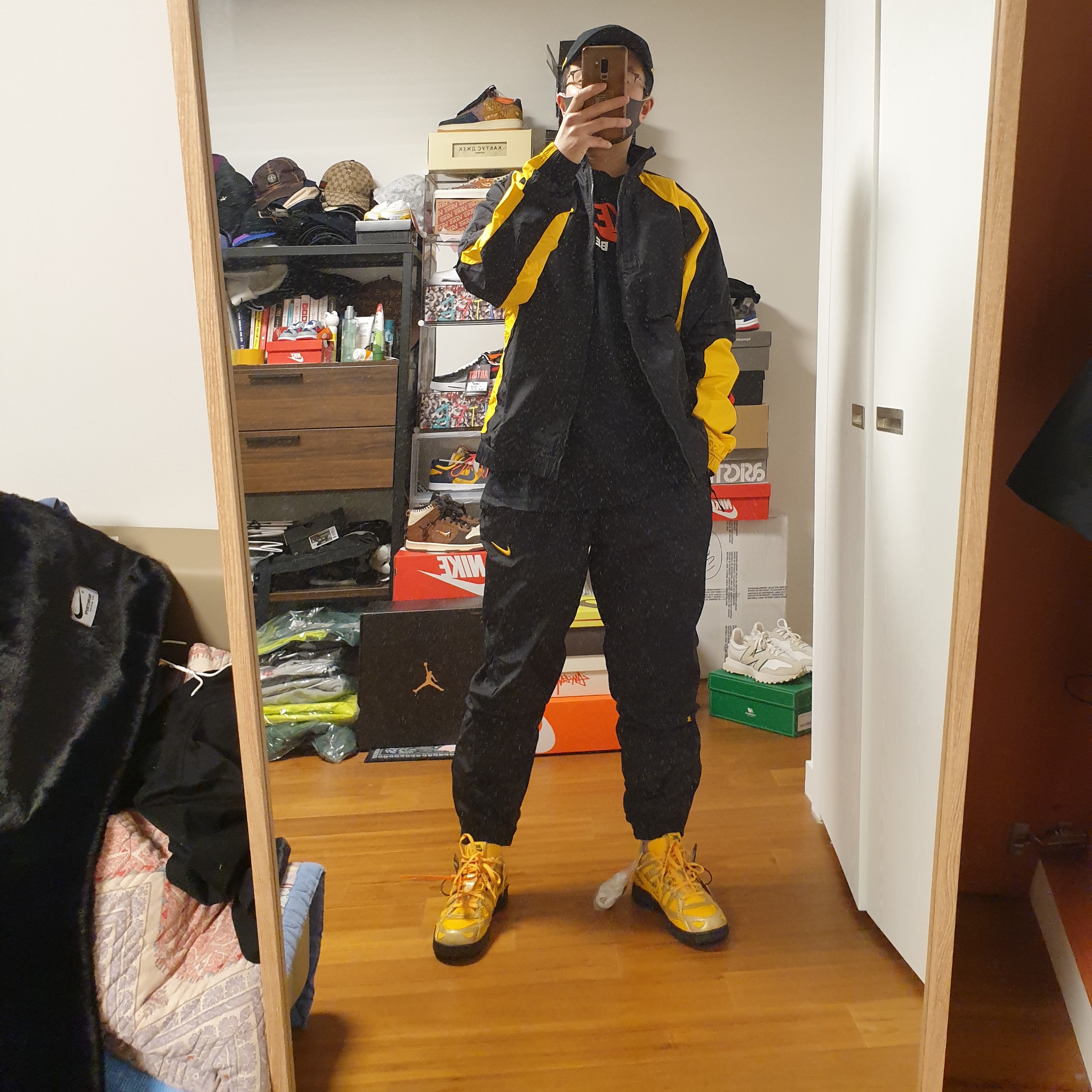 Nike x Drake Nocta Essential Cap Black, Nike x Drake Nocta Essential Track Pants Black - US/EU 착용 스타일 - 2