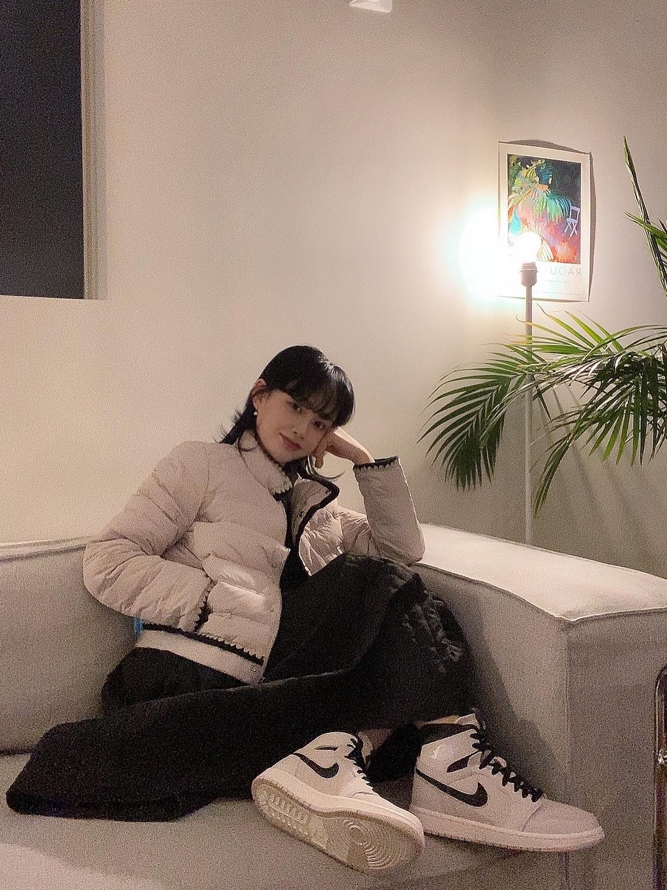 (W) Jordan 1 Zoom Air CMFT Summit Sail 착용 스타일 - 1