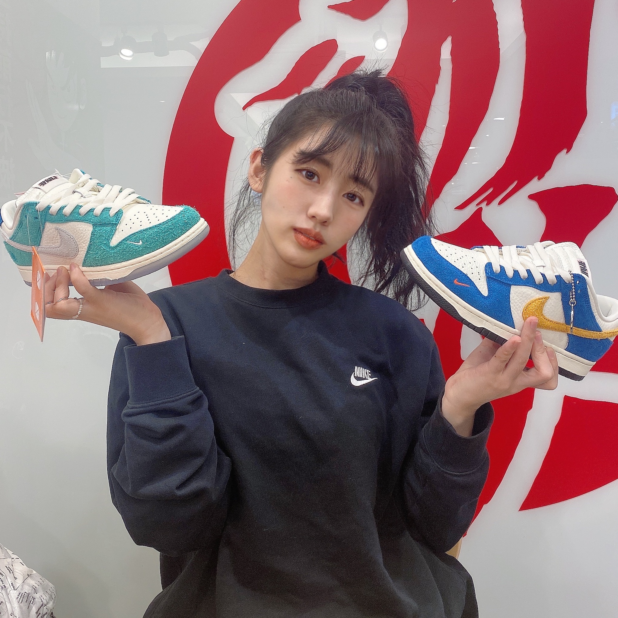 Nike x Kasina Dunk Low 80's Bus, Nike x Kasina Dunk Low Road Sign - Kasina Exclusive 착용 스타일