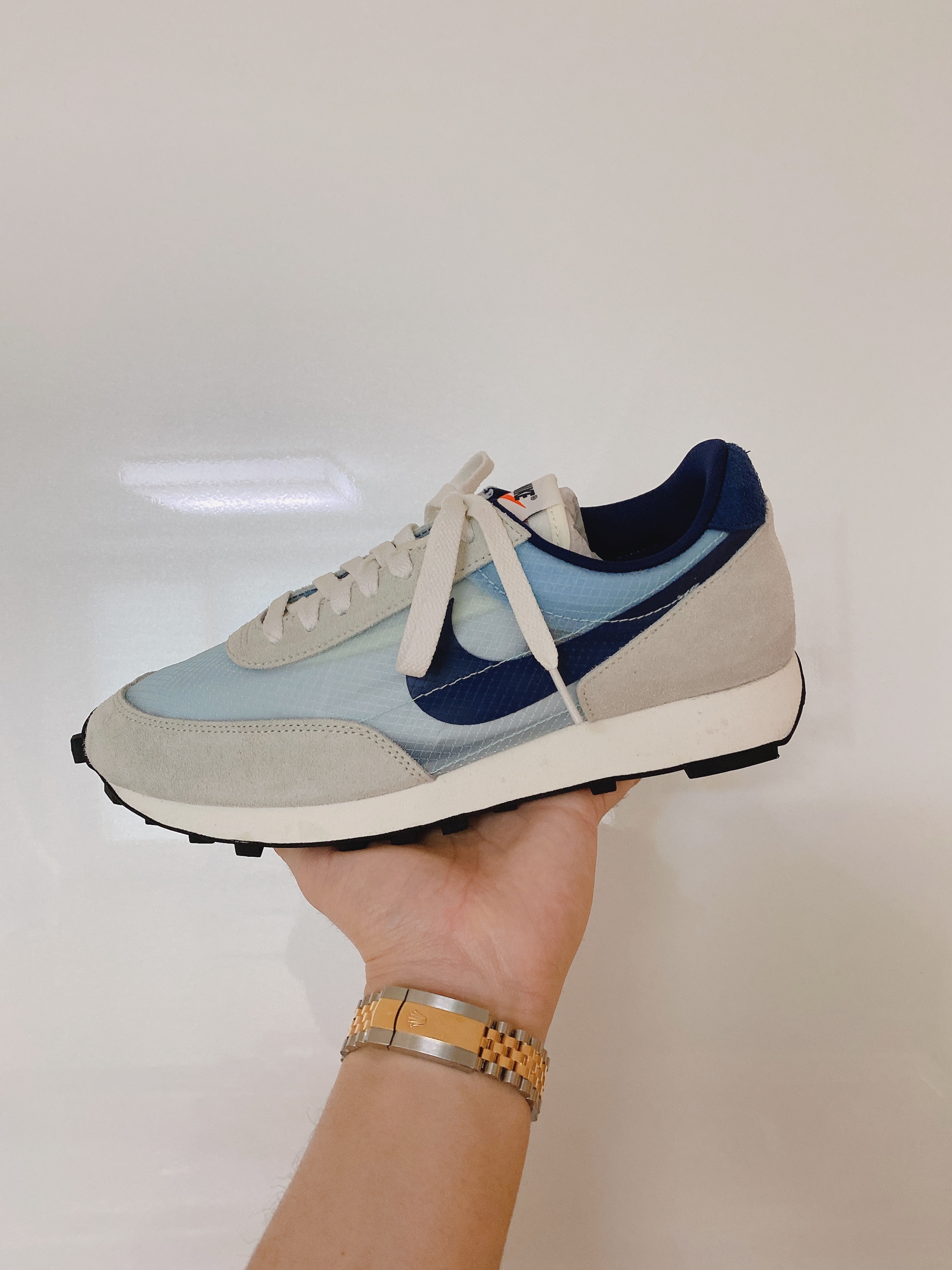 Nike Daybreak SP Teal Tint Midnight Navy 착용 스타일