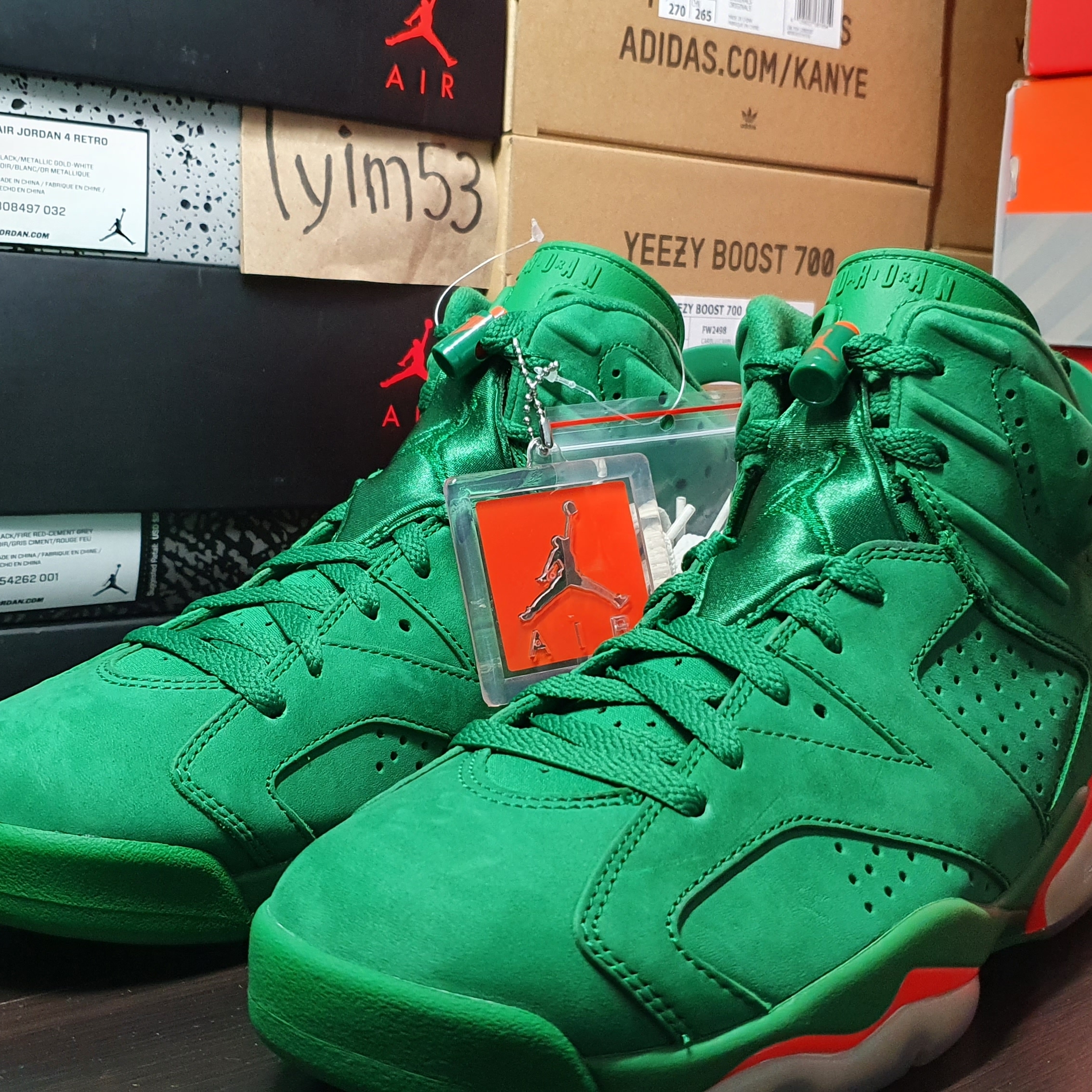 Jordan 6 Retro Gatorade Green 착용 스타일 - 2