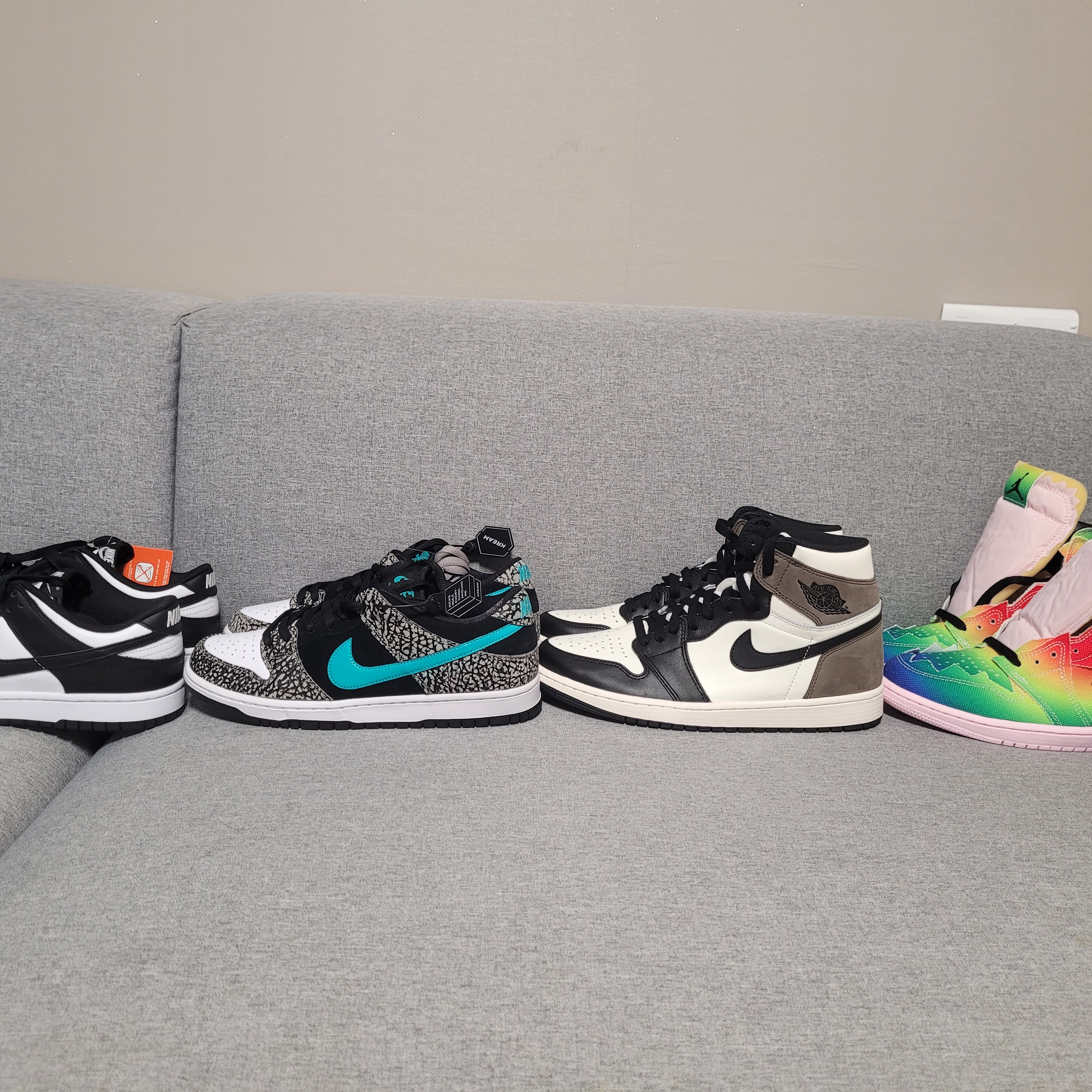 Nike Dunk Low Retro Black, Nike SB Dunk Low Pro Clear Jade 착용 스타일 - 1