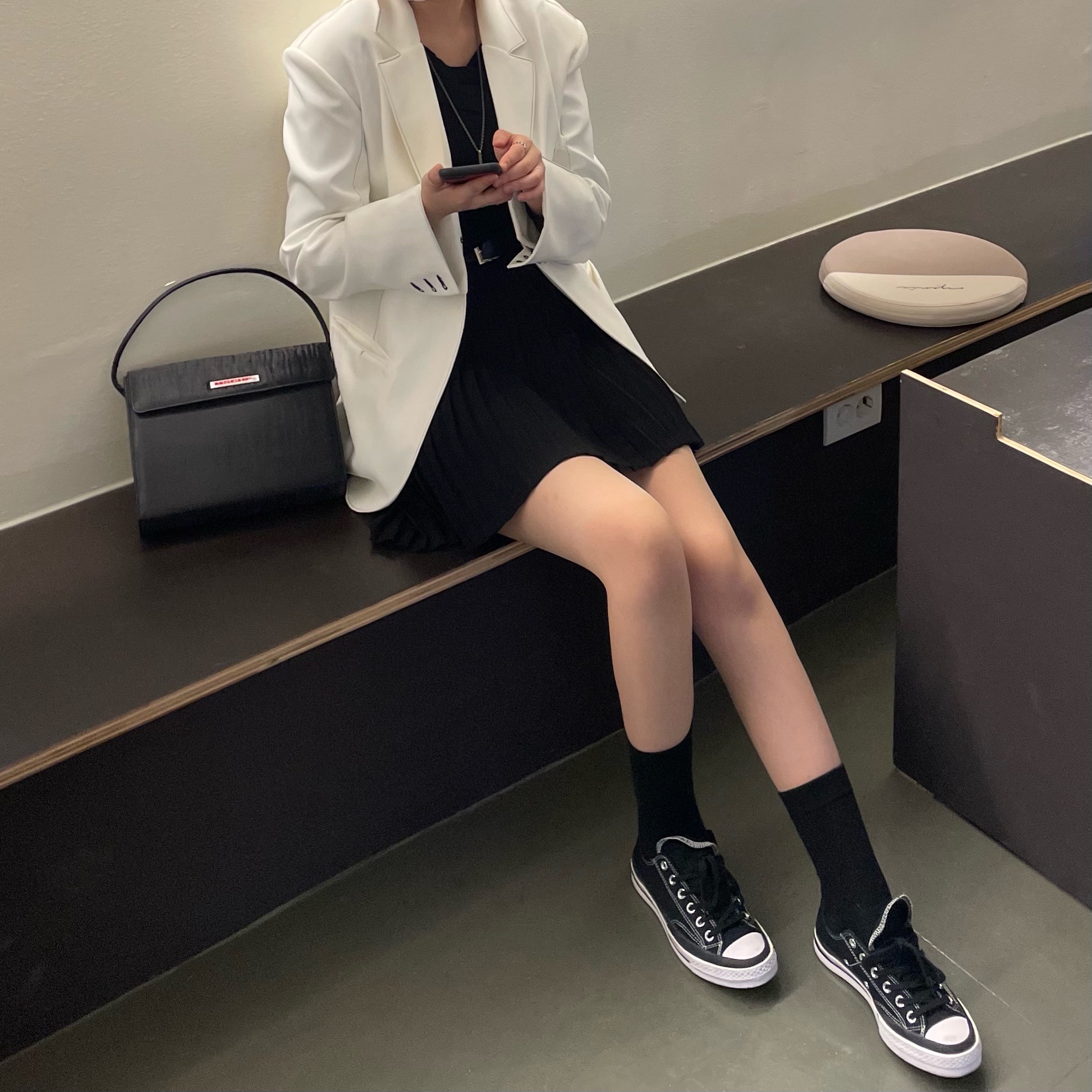 Converse x Moncler x Fragment Chuck 70 Ox Black 착용 스타일