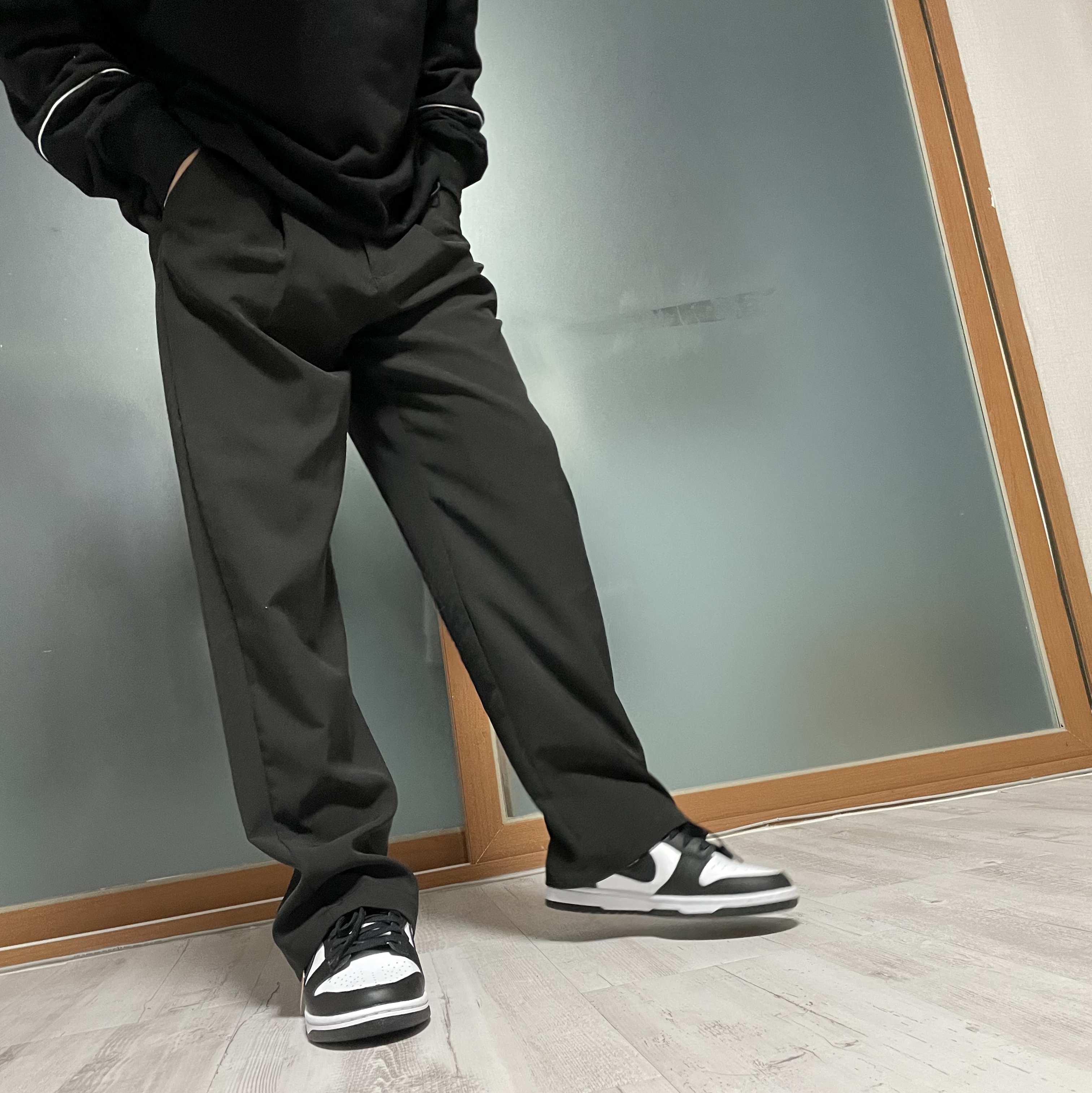 Nike Dunk Low Retro Black 착용 스타일