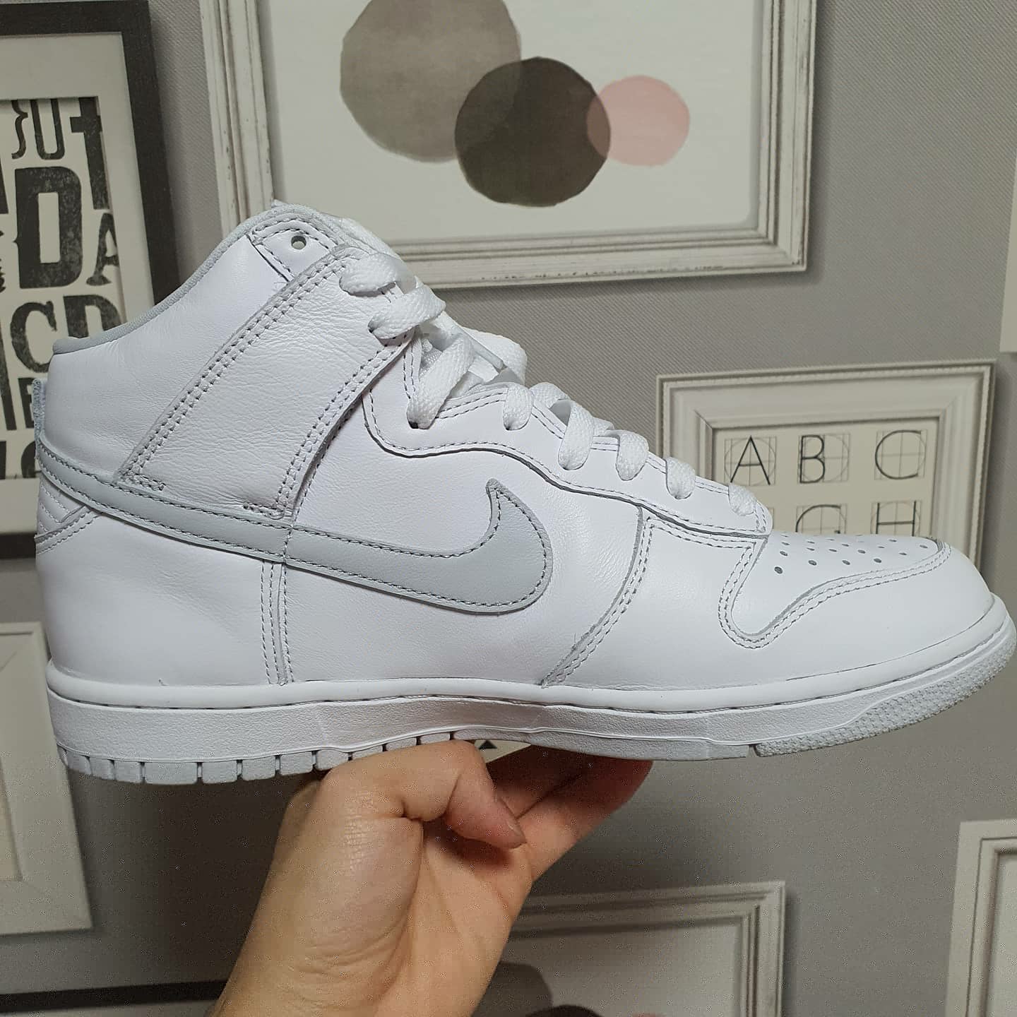 Nike Dunk High SP Pure Platinum 착용 스타일 - 1