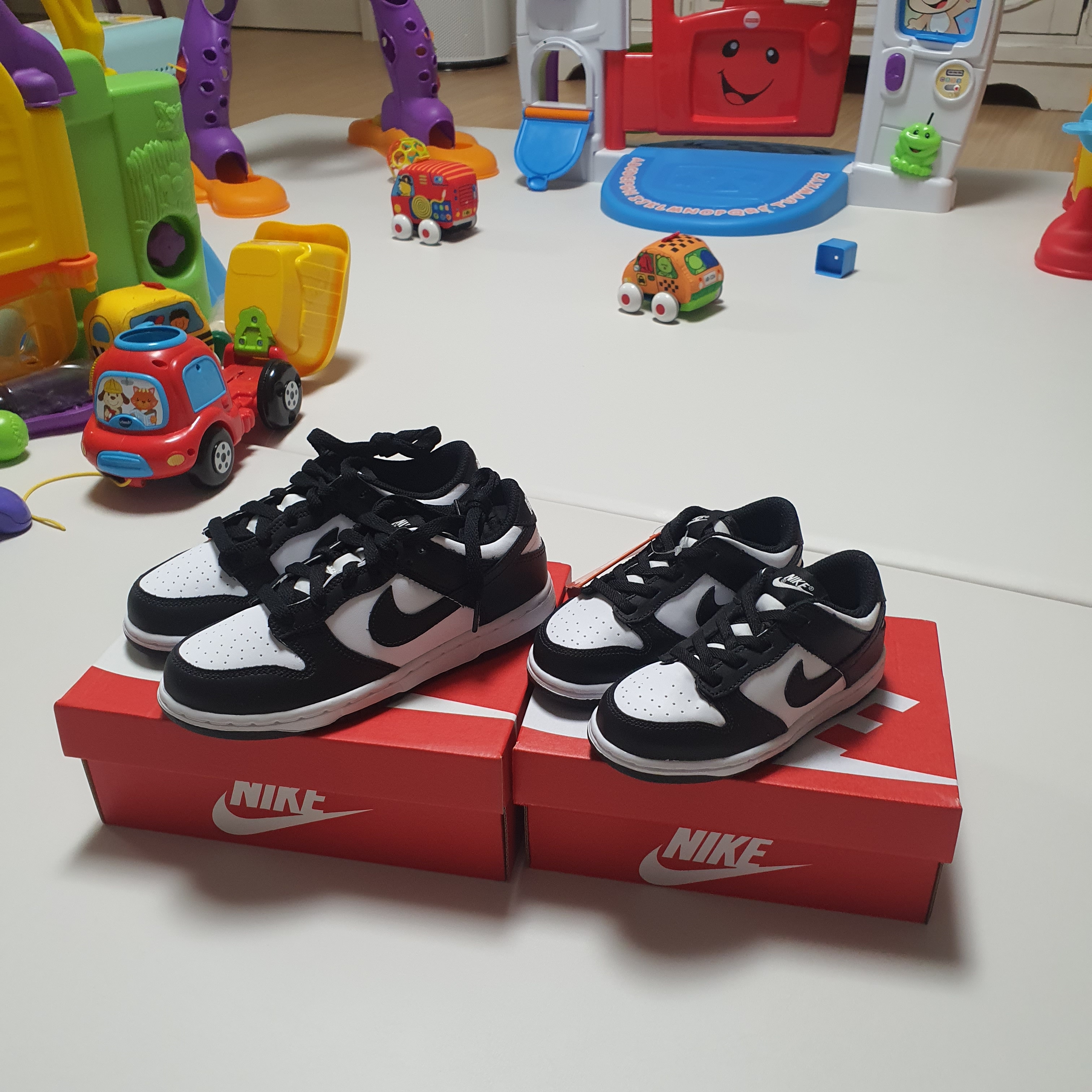 (PS) Nike Dunk Low Black, (TD) Nike Dunk Low Black 착용 스타일