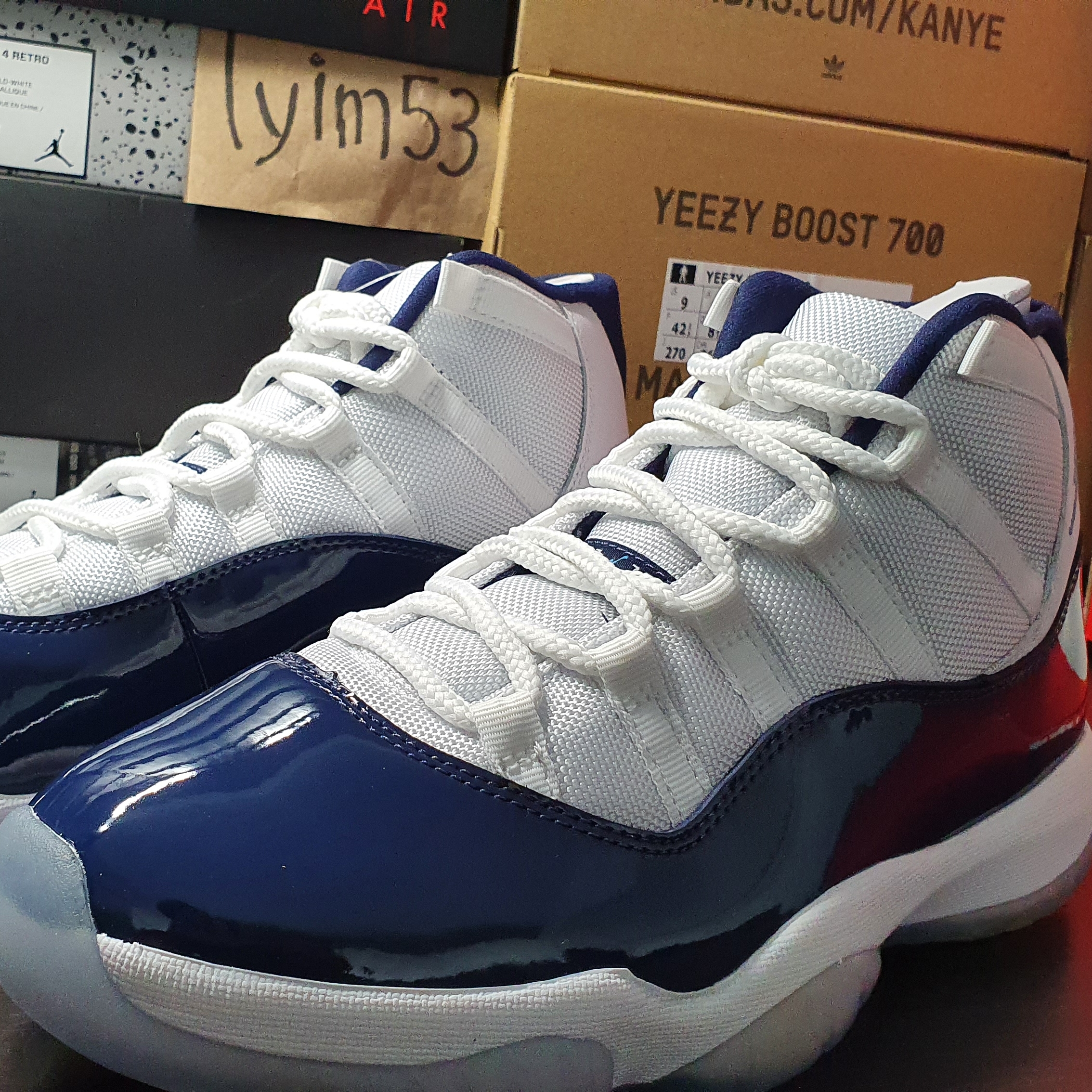 Jordan 11 Retro Win Like 82 UNC 착용 스타일 - 1