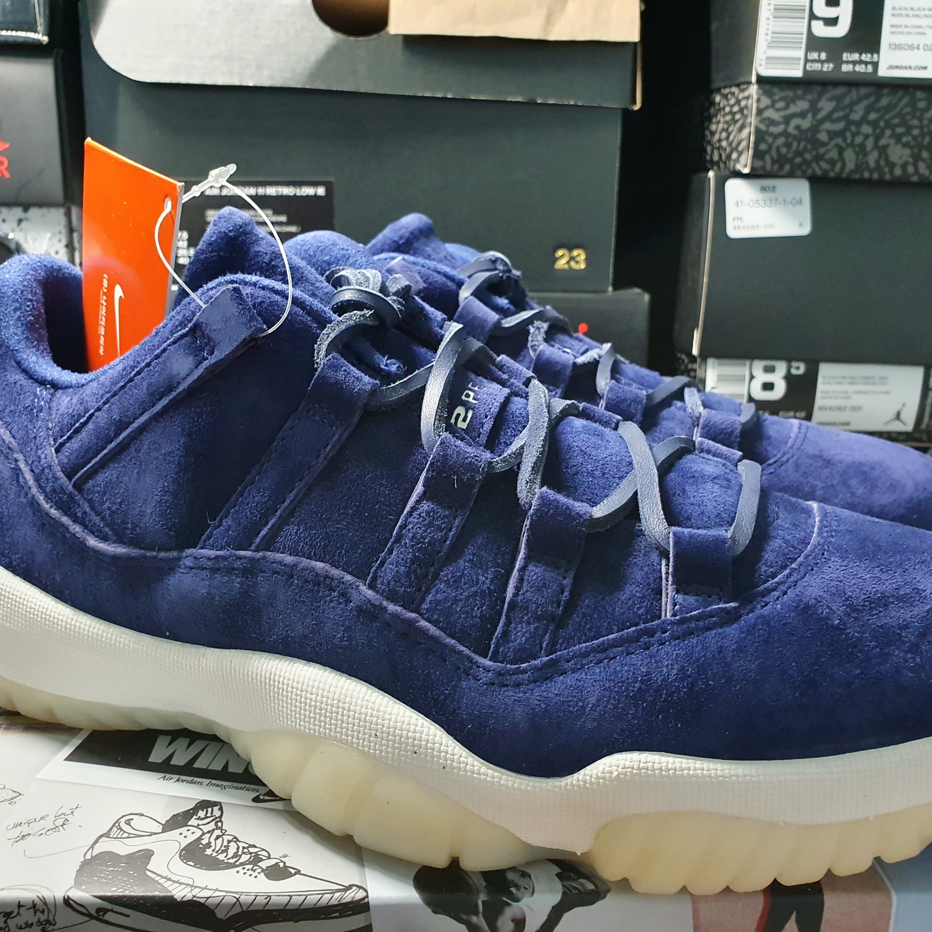 Jordan 11 Retro Low Derek Jeter RE2PECT 착용 스타일 - 2
