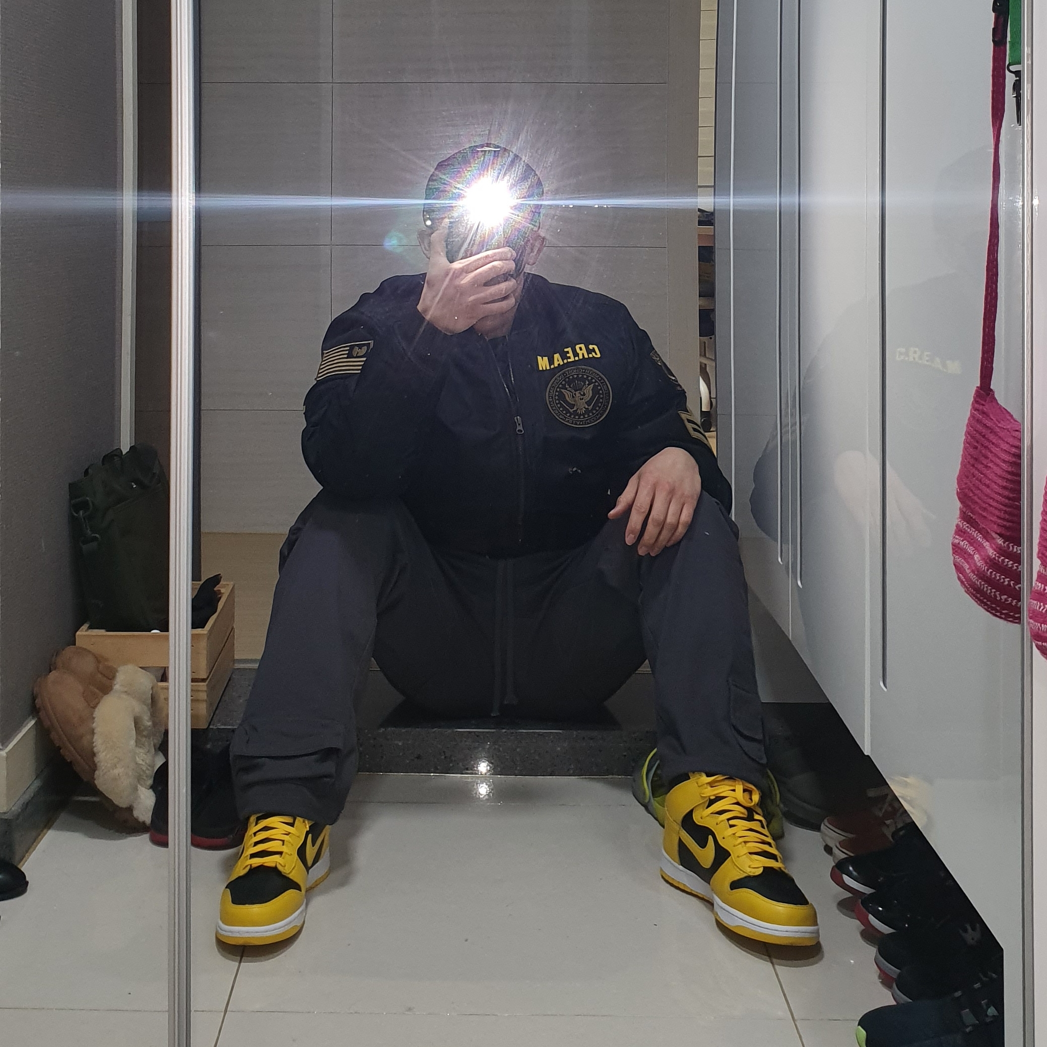 Nike Dunk High SP Varsity Maize 착용 스타일