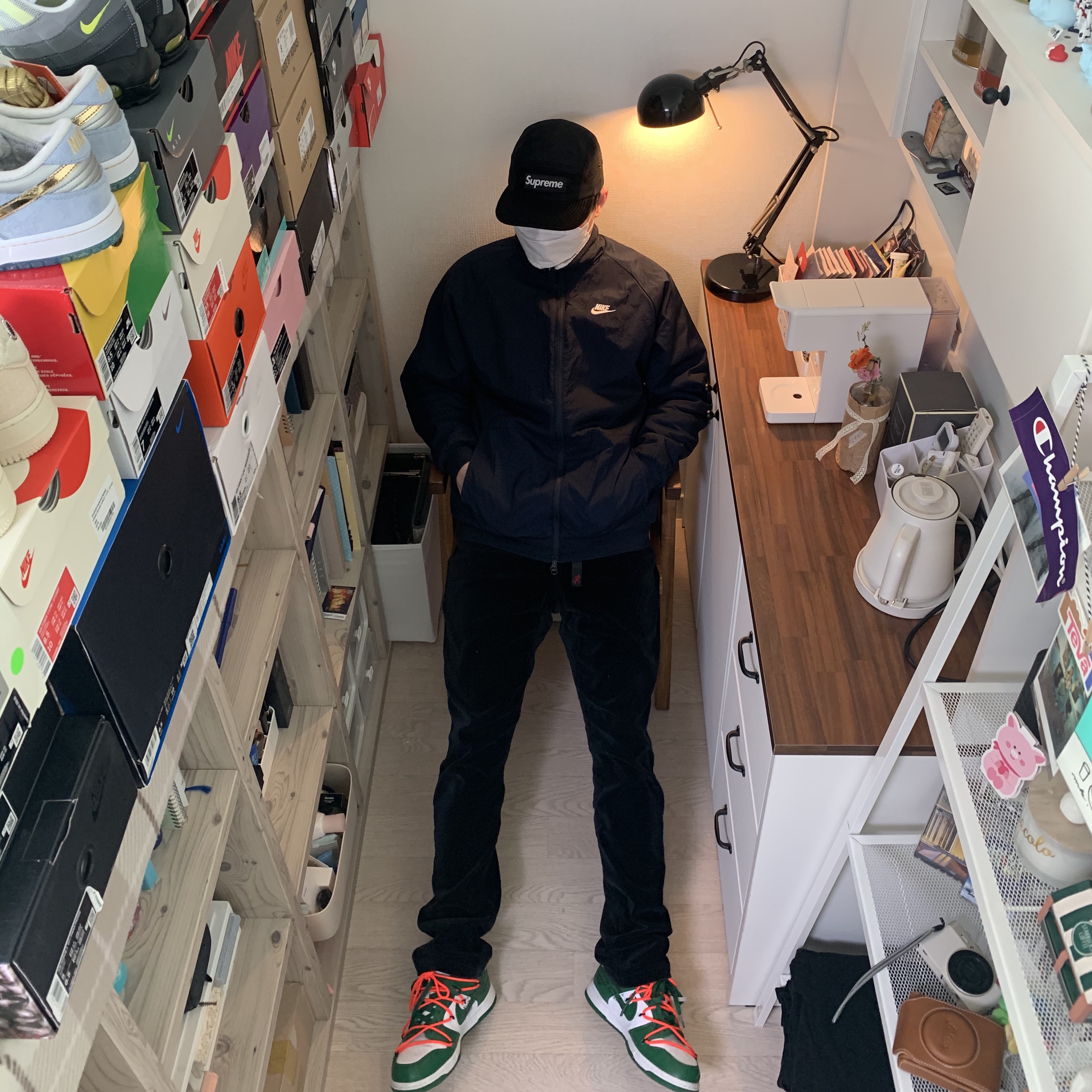 Nike x Off-White Dunk Low Pine Green, Nike Air Max 95 OG Neon Yellow 2020 착용 스타일