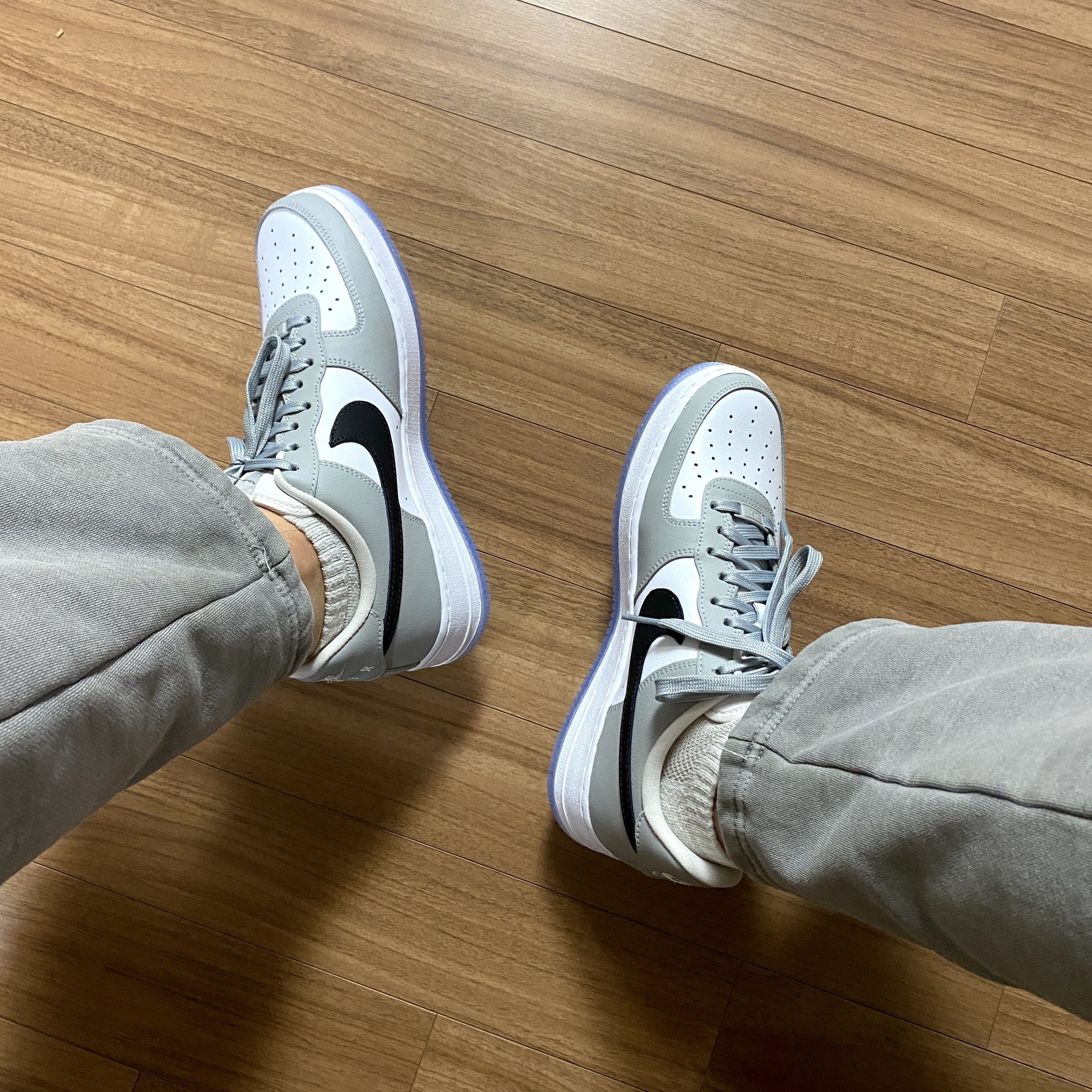 Nike Air Force 1 '07 Low White, Nike x Peaceminusone Air Force 1 Low Para-Noise 2.0 착용 스타일