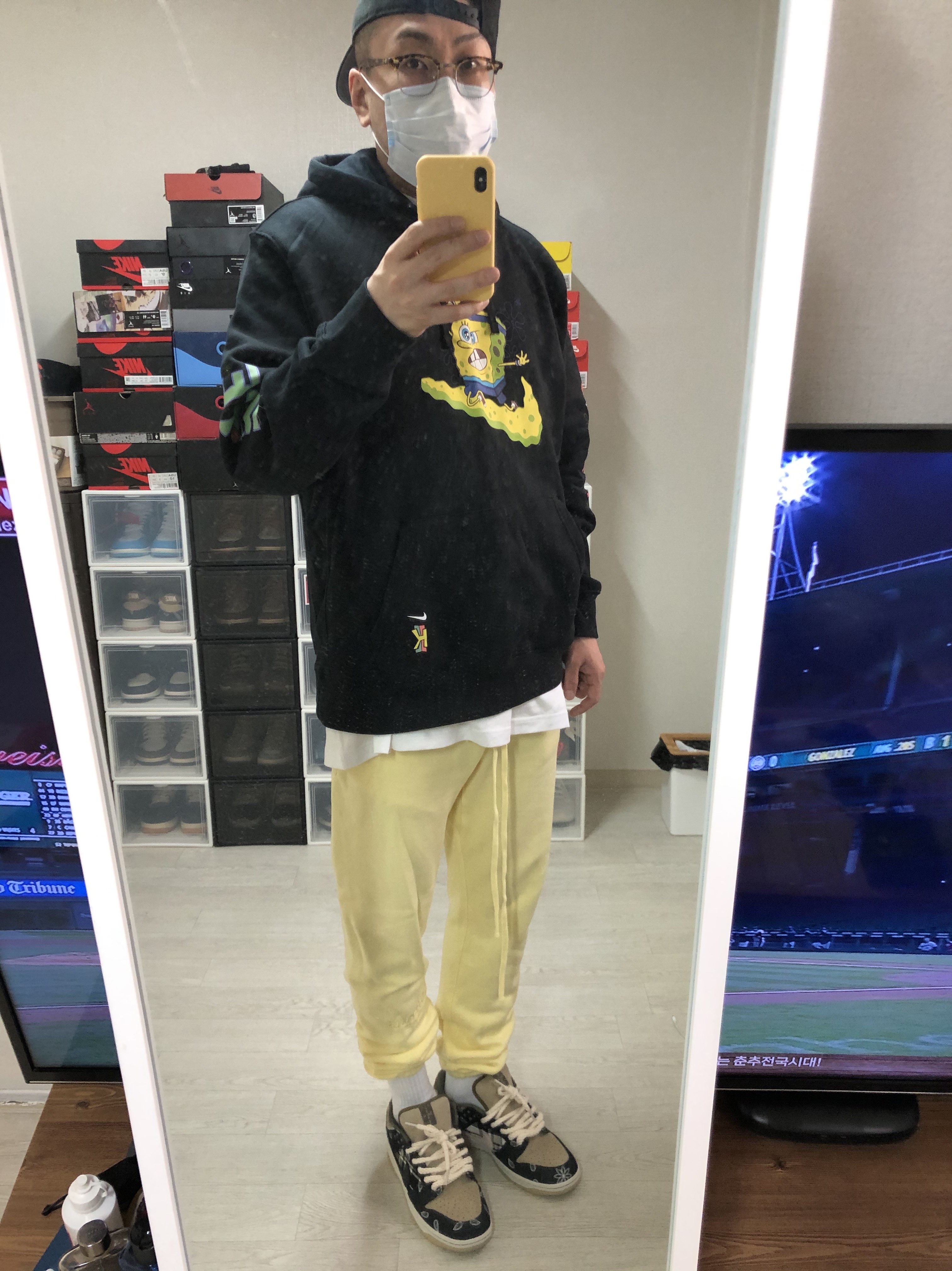 Nike x Travis Scott SB Dunk Low 착용 스타일