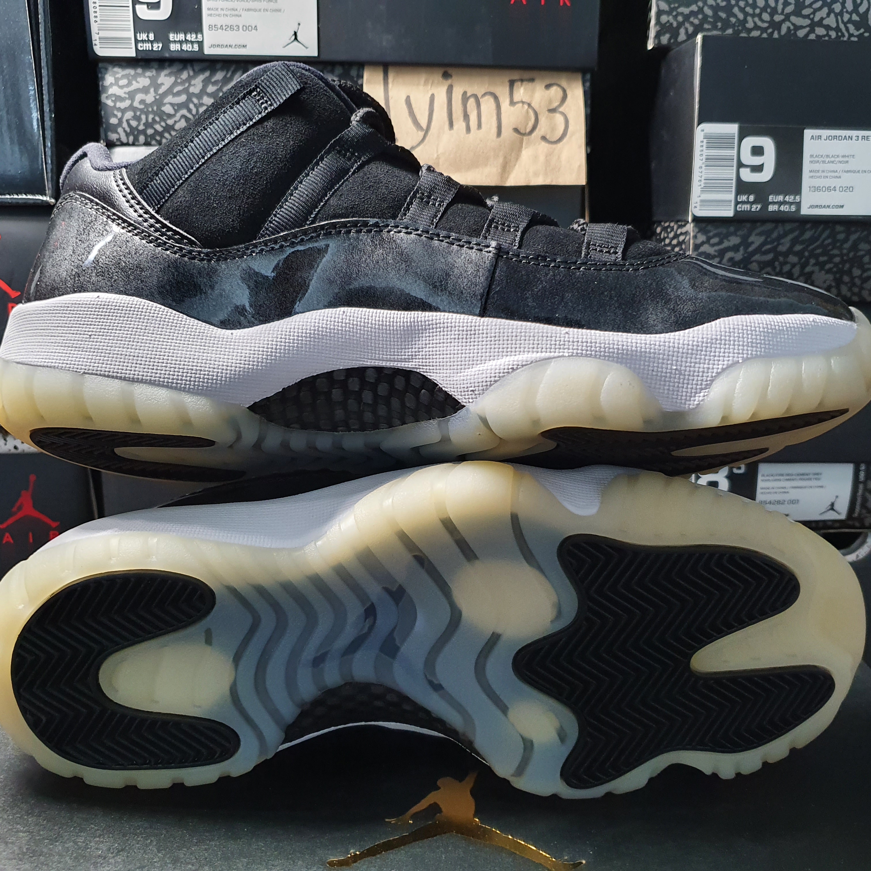 Jordan 11 Retro Low Barons 착용 스타일 - 3