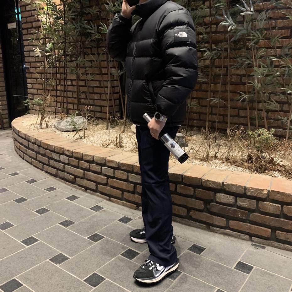 Nike x Sacai VaporWaffle Black White 착용 스타일