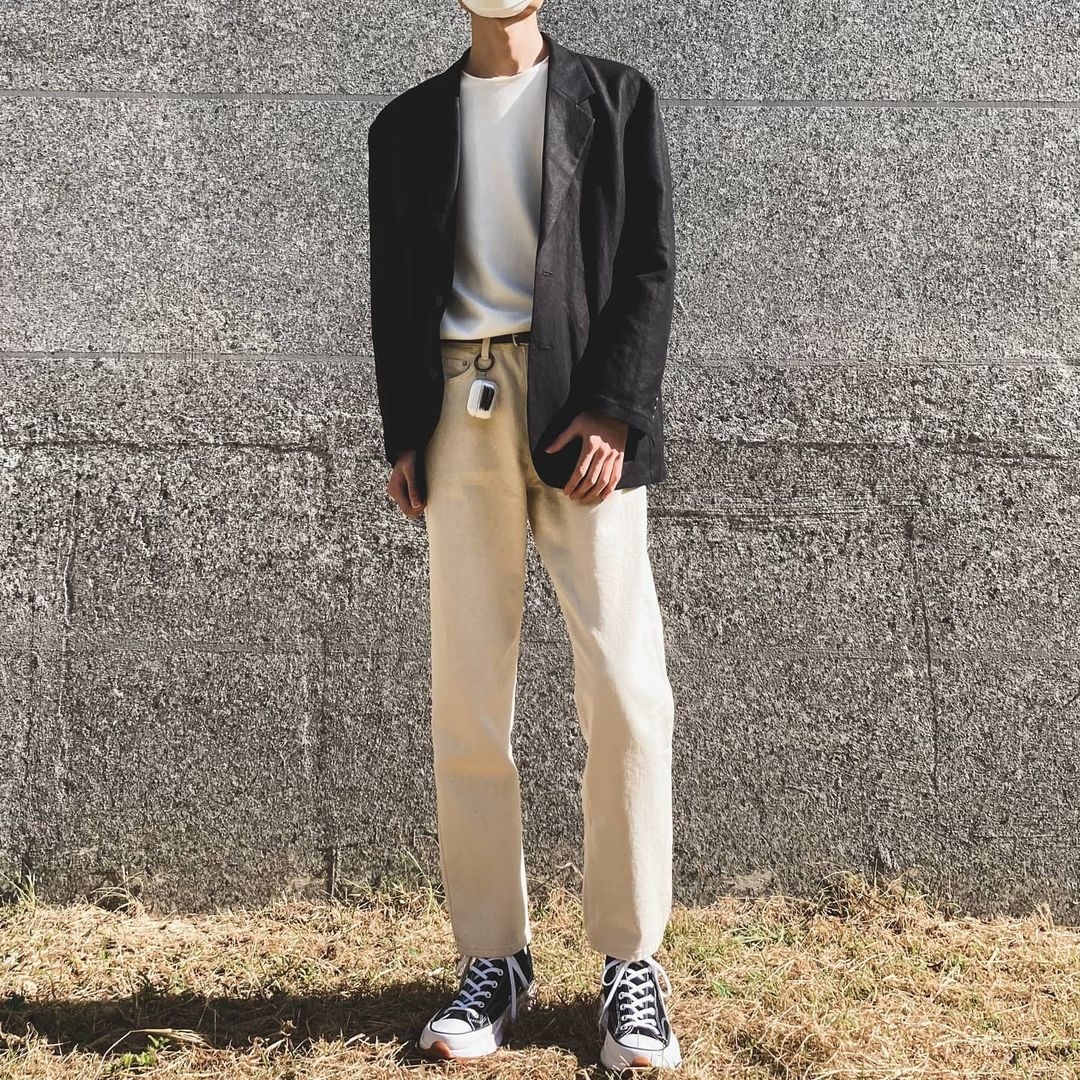 Converse Run Star Hike Hi Black White Gum 착용 스타일