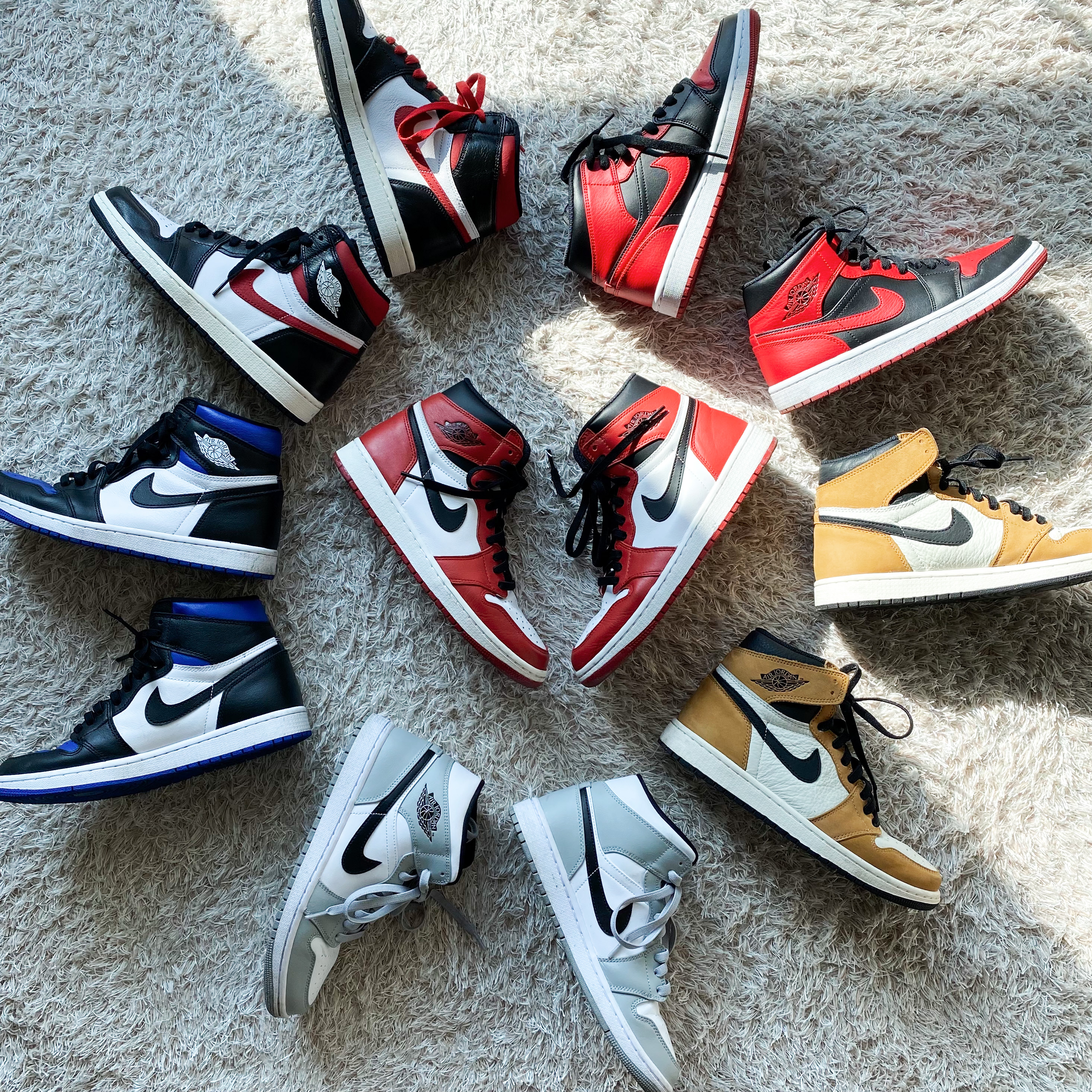 Jordan 1 Retro High OG Chicago 2015, Jordan 1 Retro High OG Gym Red 착용 스타일