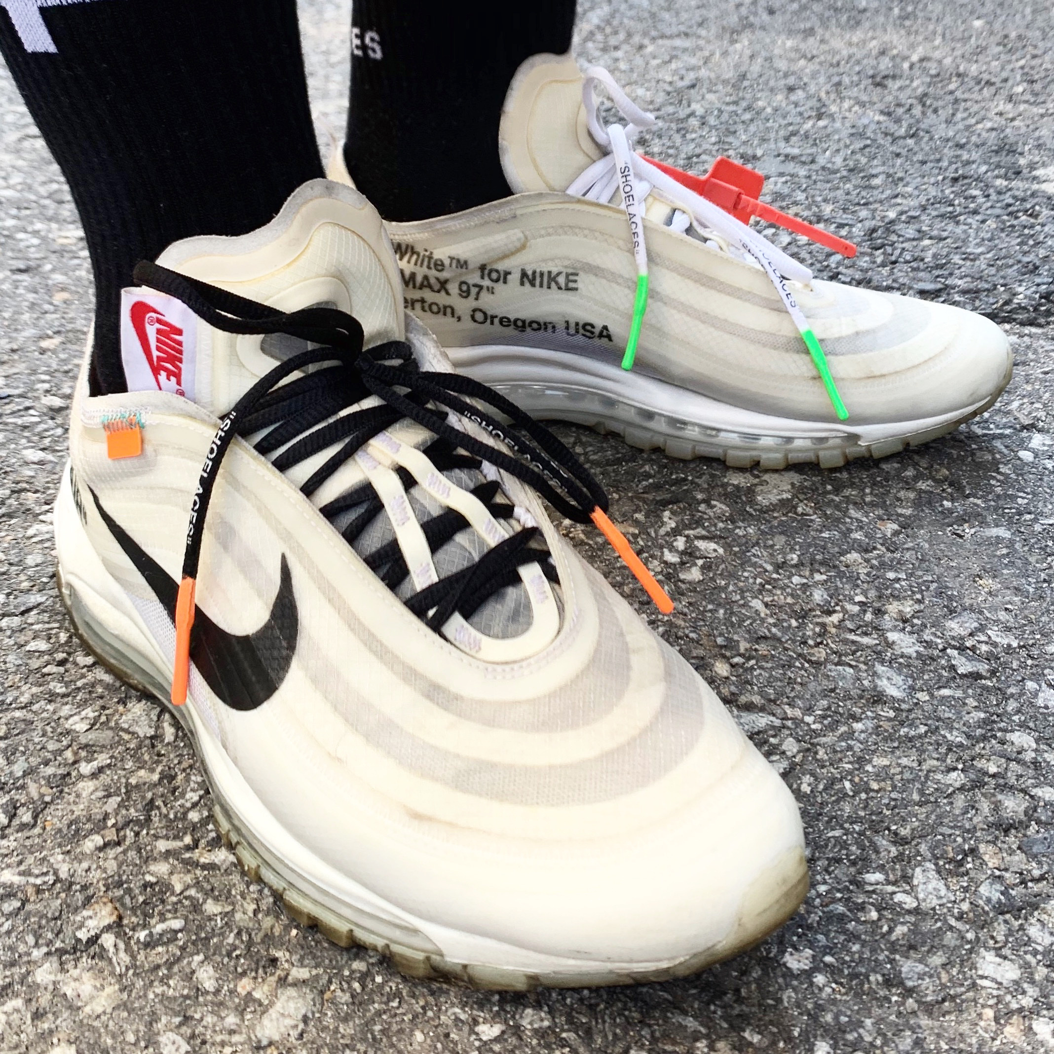 Nike x Off-White Air Max 97 OG The Ten 착용 스타일