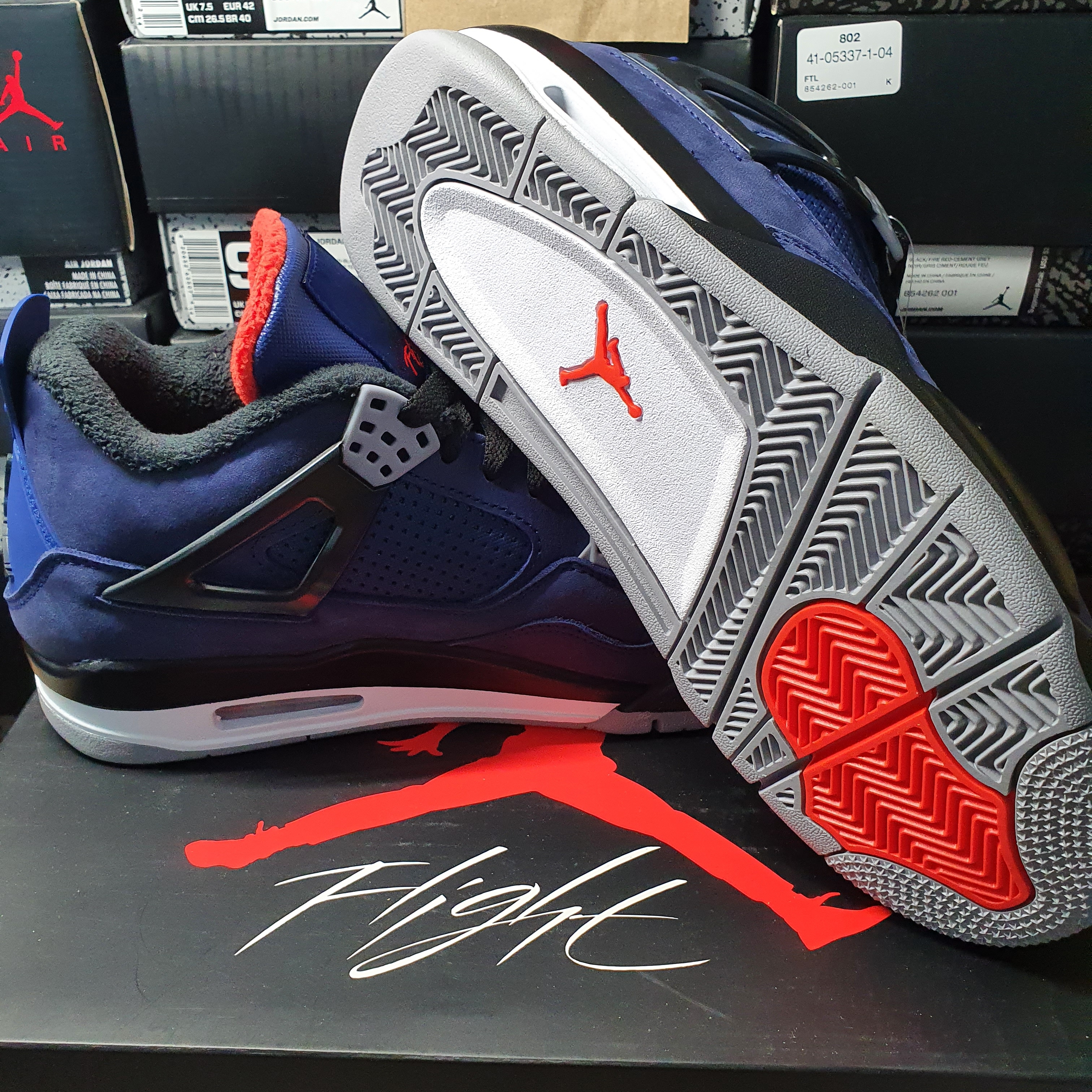 Jordan 4 Retro Winterized Loyal Blue 착용 스타일 - 3