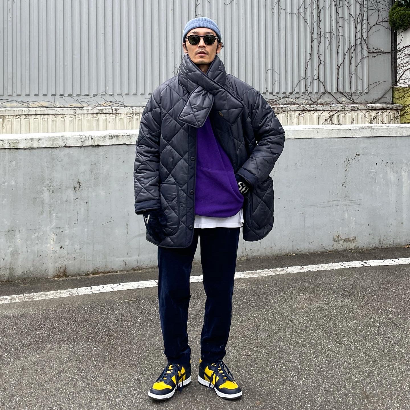 Nike Dunk High SP Maize & Blue 착용 스타일 - 1