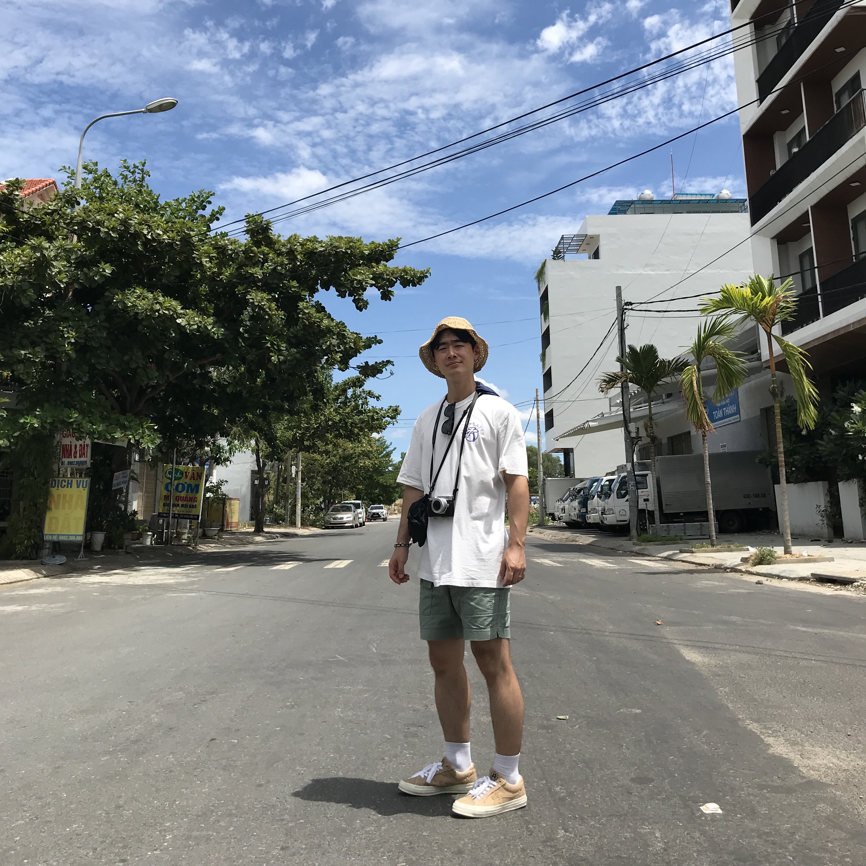 Converse x Golf le Fleur One Star Ox Burlap 착용 스타일