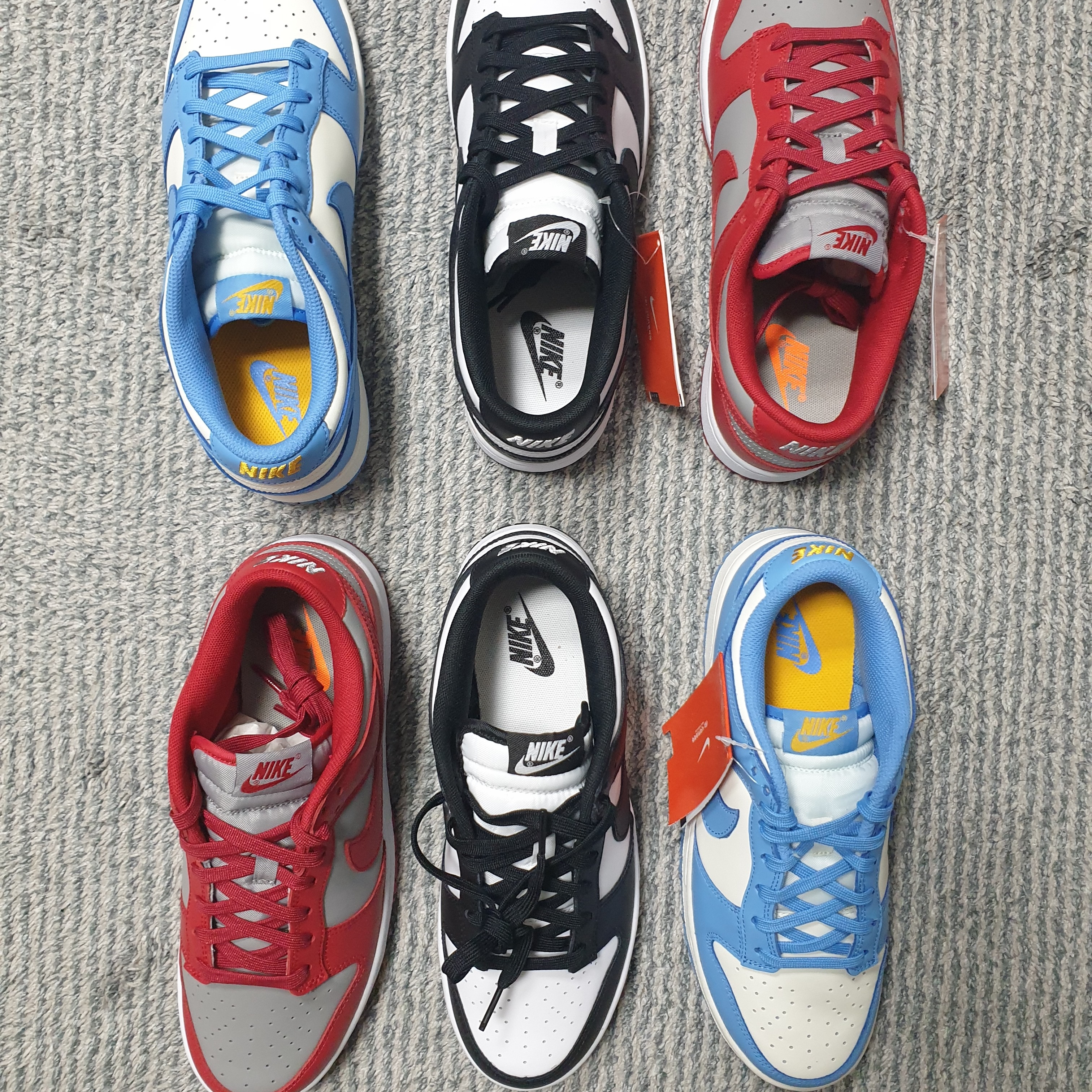(W) Nike Dunk Low Coast, Nike Dunk Low Retro Black 착용 스타일 - 2