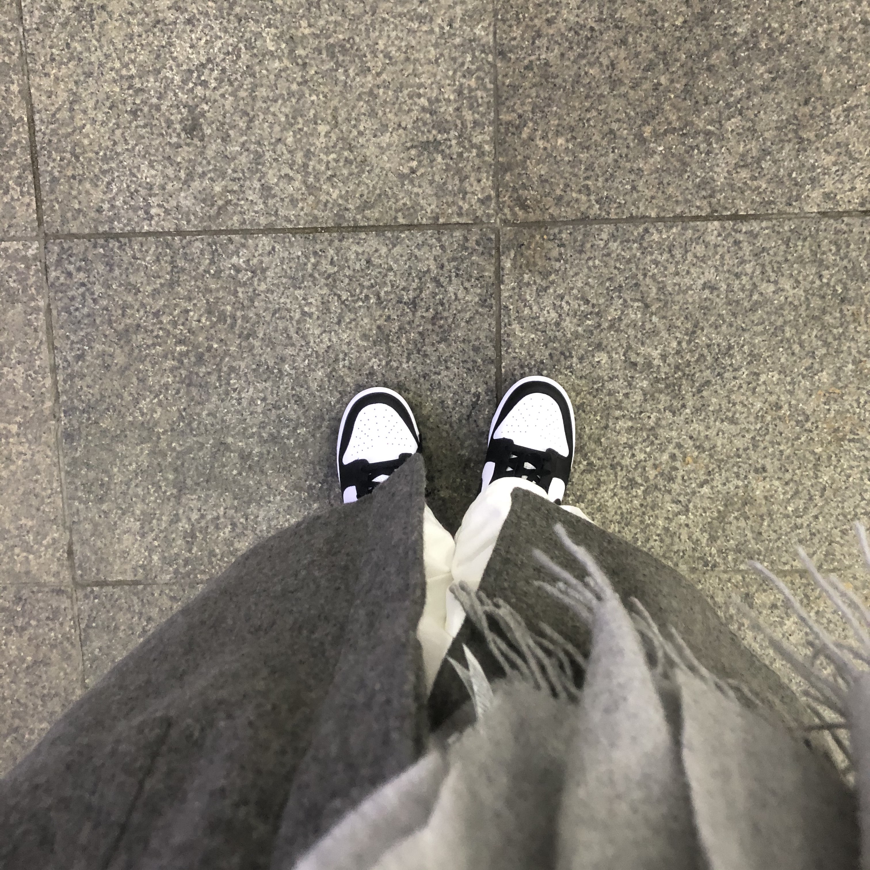 Nike Dunk Low Retro Black 착용 스타일 - 1