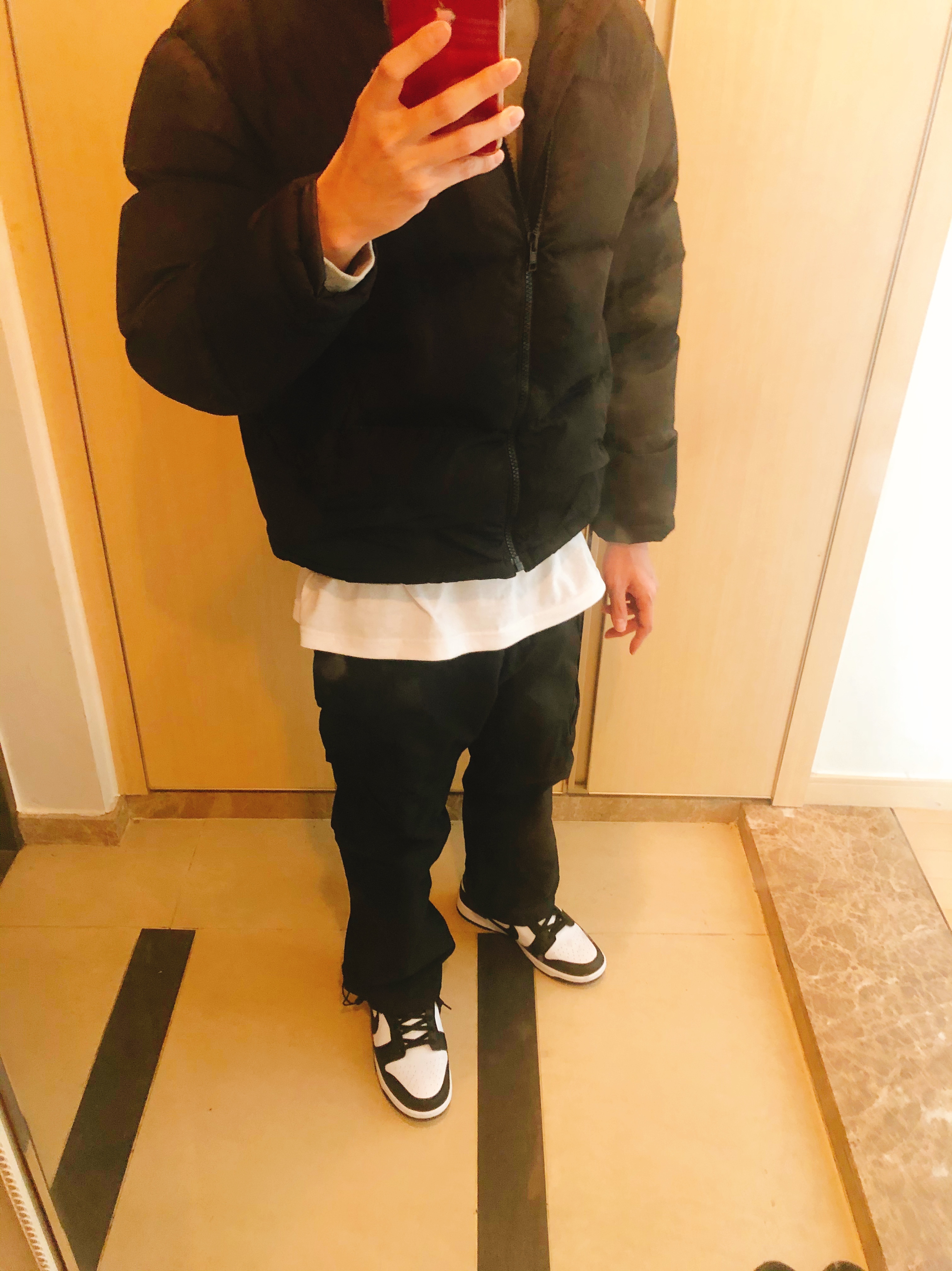 Nike Dunk Low Retro Black 착용 스타일