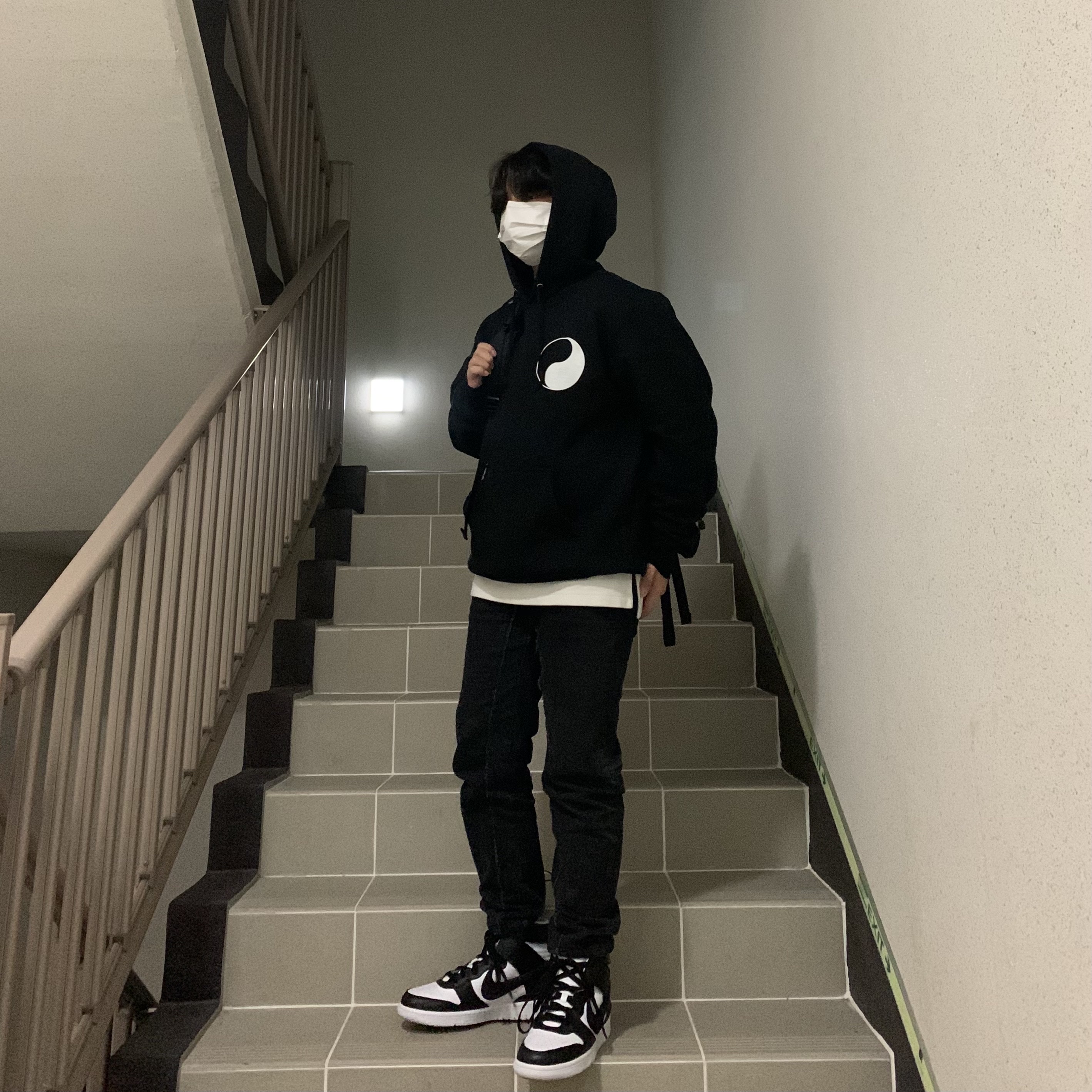 Nike x Ambush Dunk High Black 착용 스타일