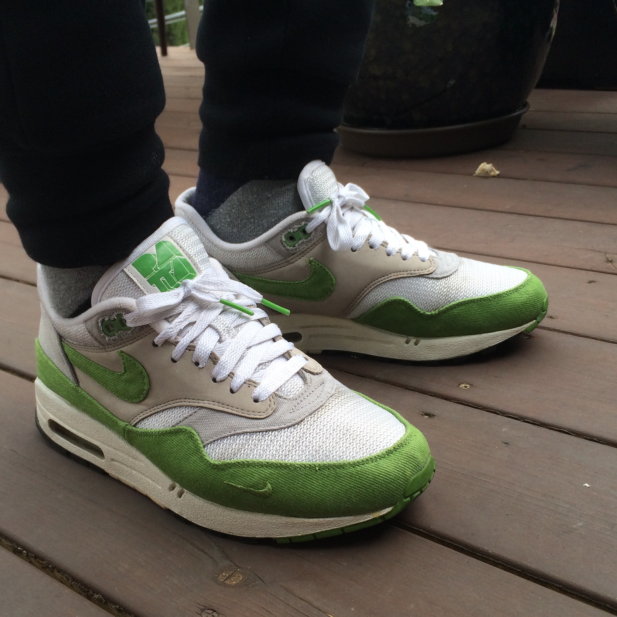 Nike x Patta Air Max 1 Premium QS 5th Anniversary Green 착용 스타일