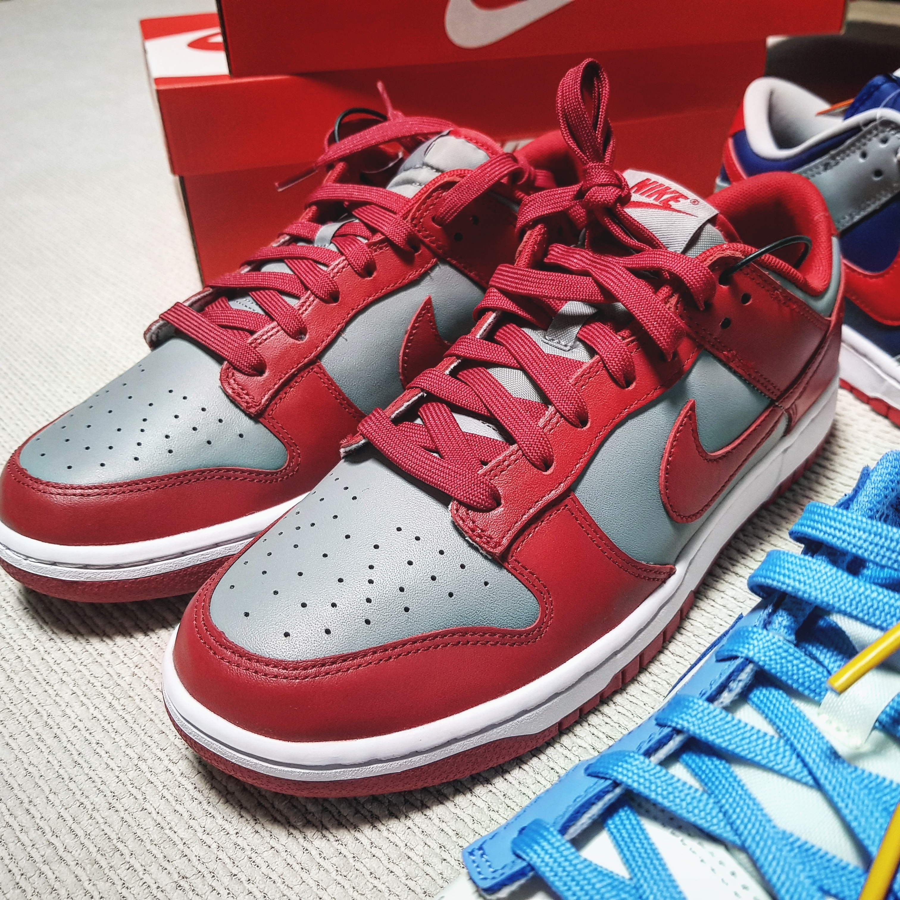 (W) Nike Dunk Low Coast, Nike Dunk Low Retro Medium Grey 착용 스타일