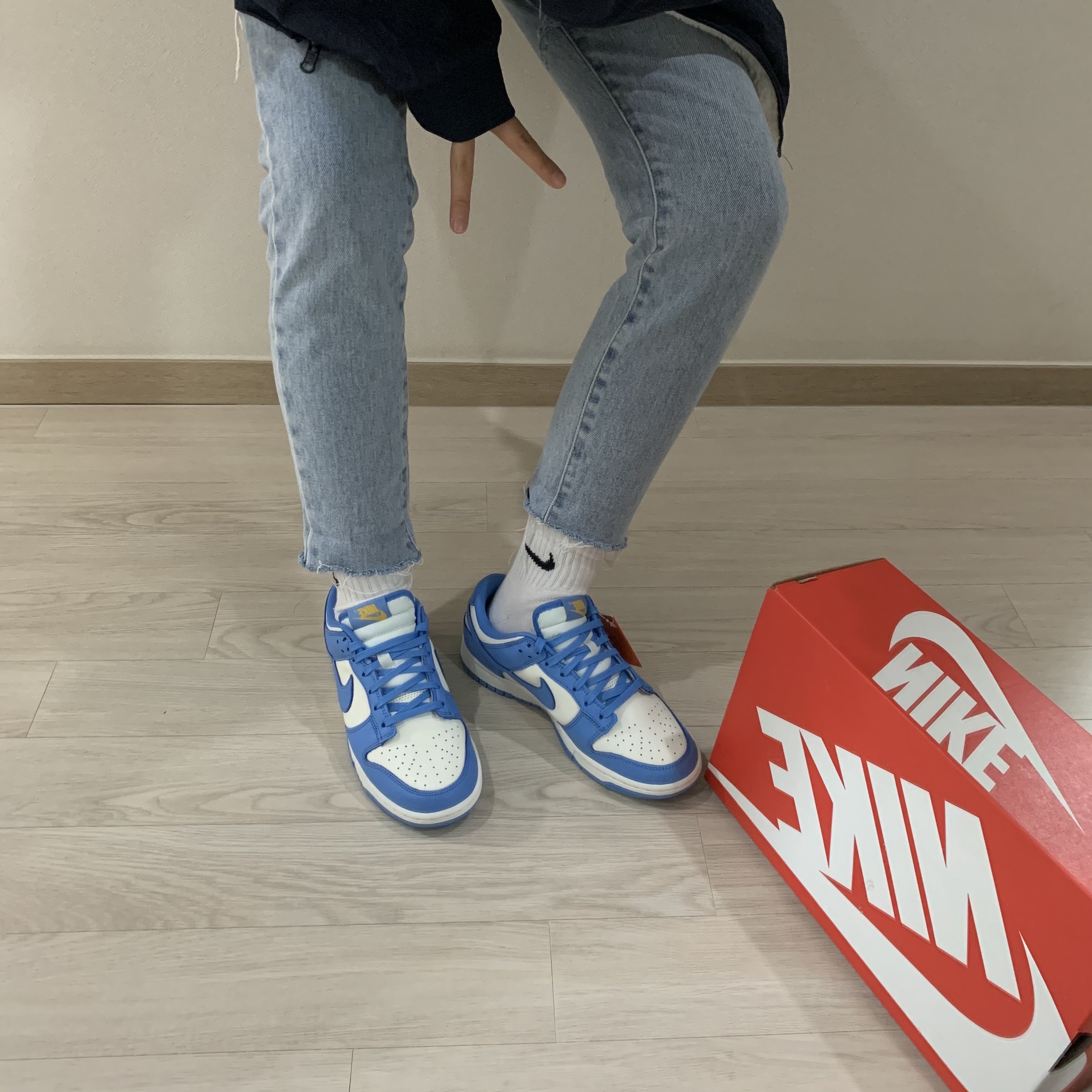(W) Nike Dunk Low Coast 착용 스타일 - 1