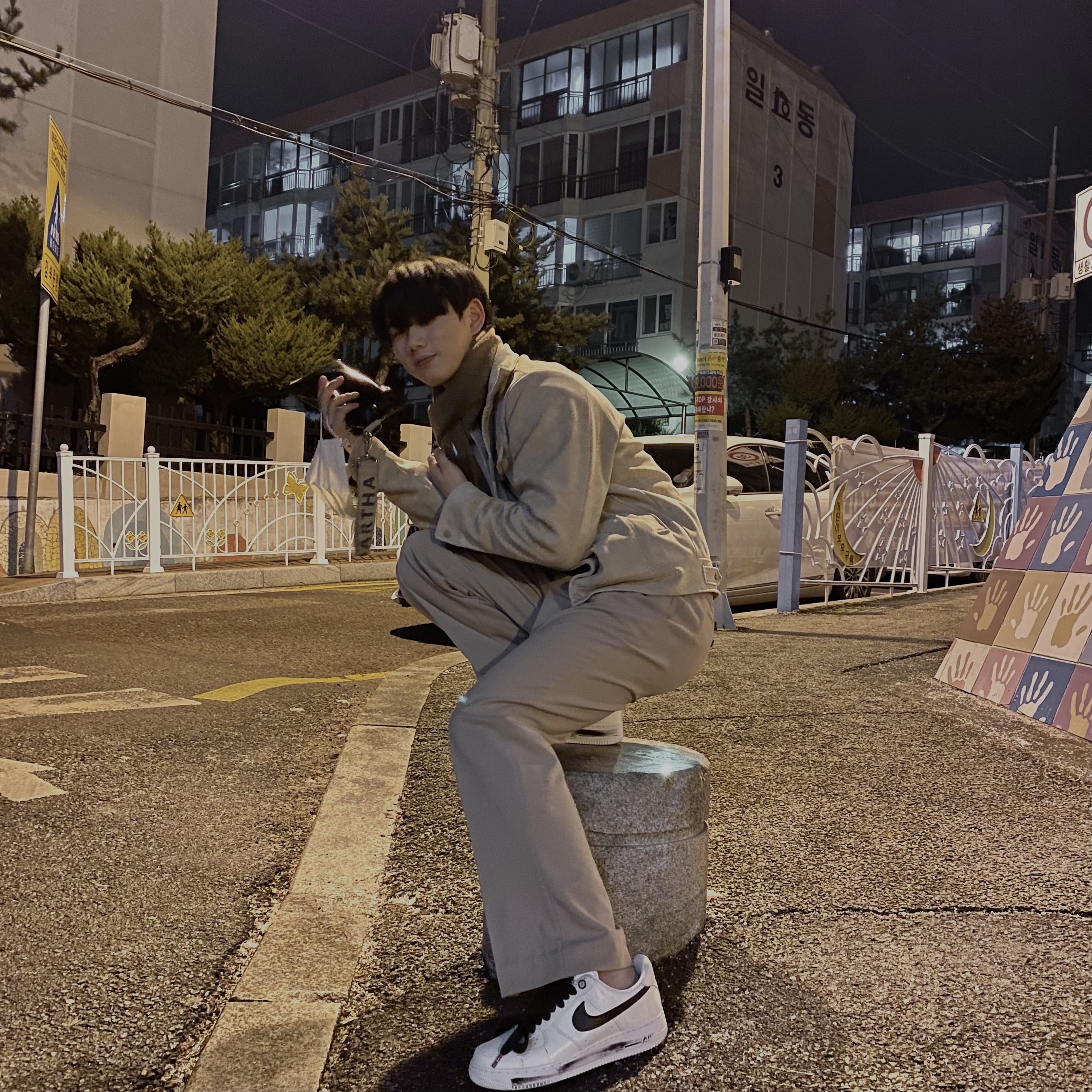 Nike x Peaceminusone Air Force 1 Low Para-Noise 2.0 착용 스타일 - 1