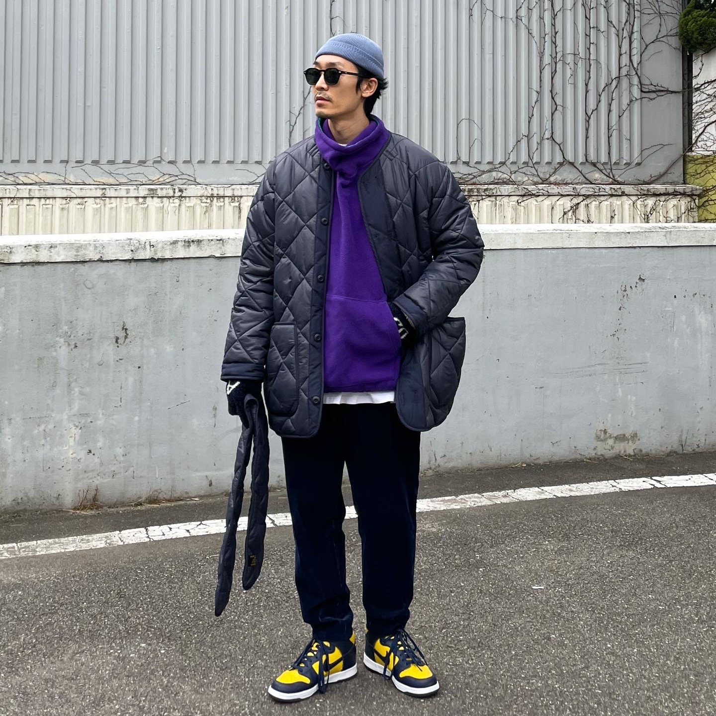 Nike Dunk High SP Maize & Blue 착용 스타일 - 2