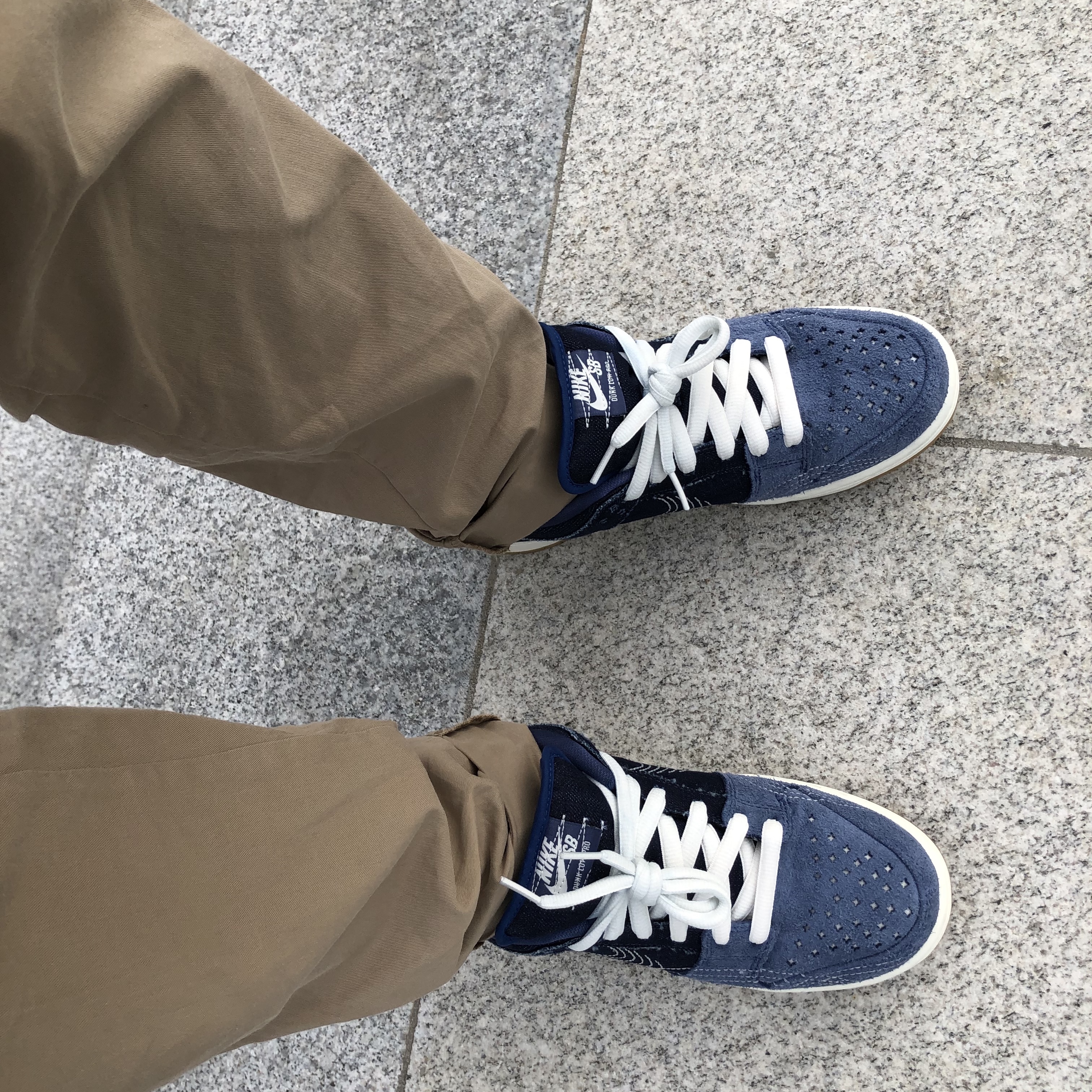 Nike SB Dunk Low Pro Mystic Navy 착용 스타일