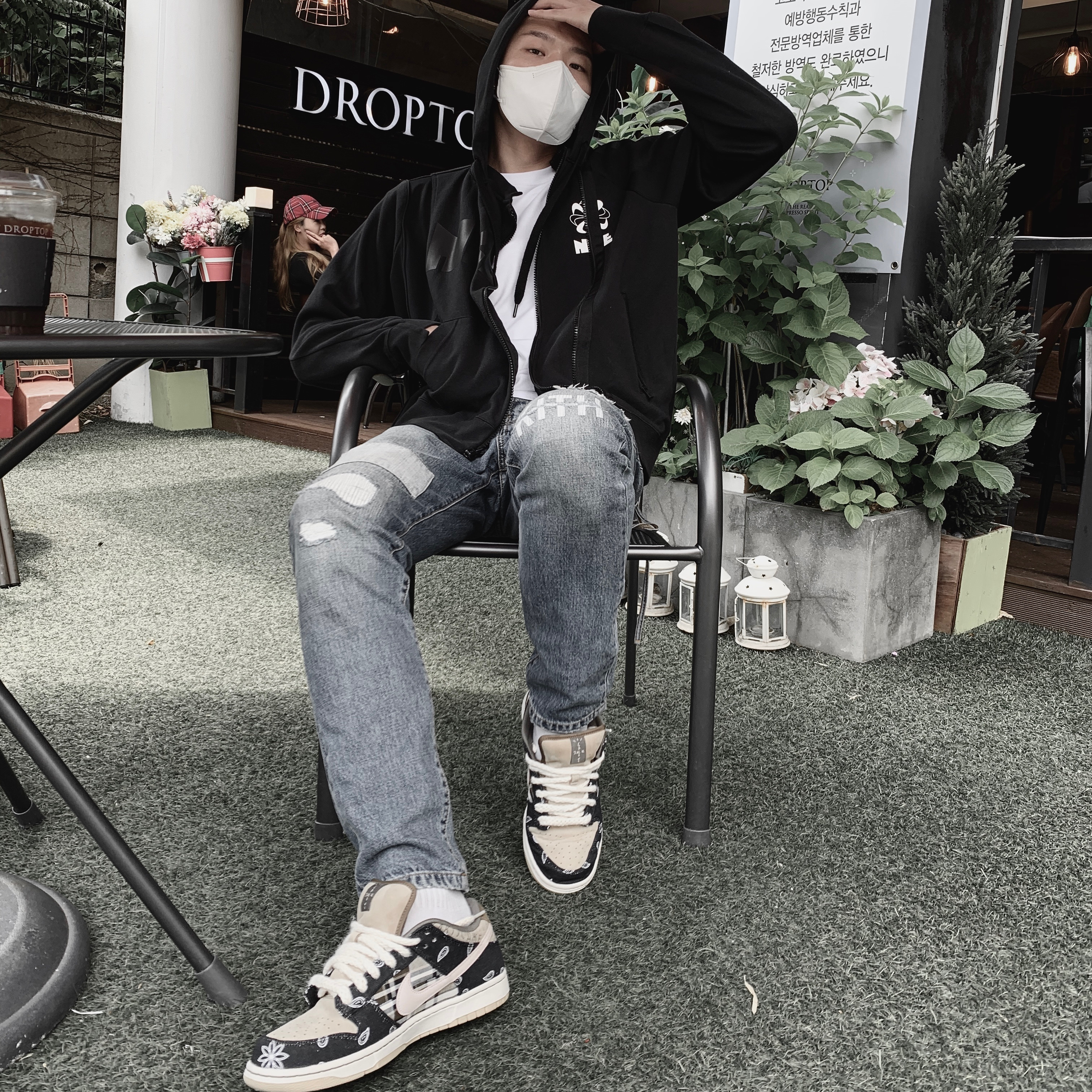 Nike x Travis Scott SB Dunk Low 착용 스타일