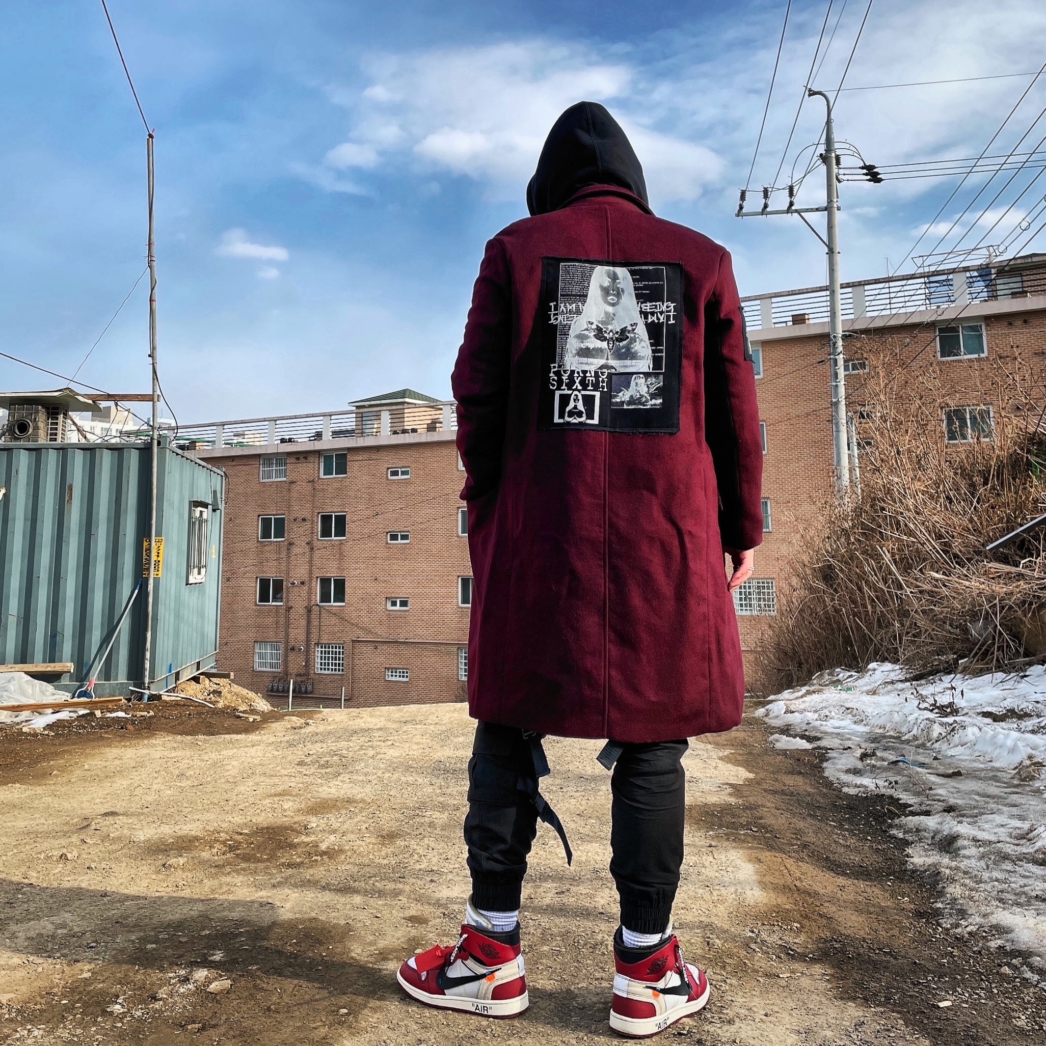 Jordan 1 x Off-White Retro High Chicago The Ten 착용 스타일 - 1