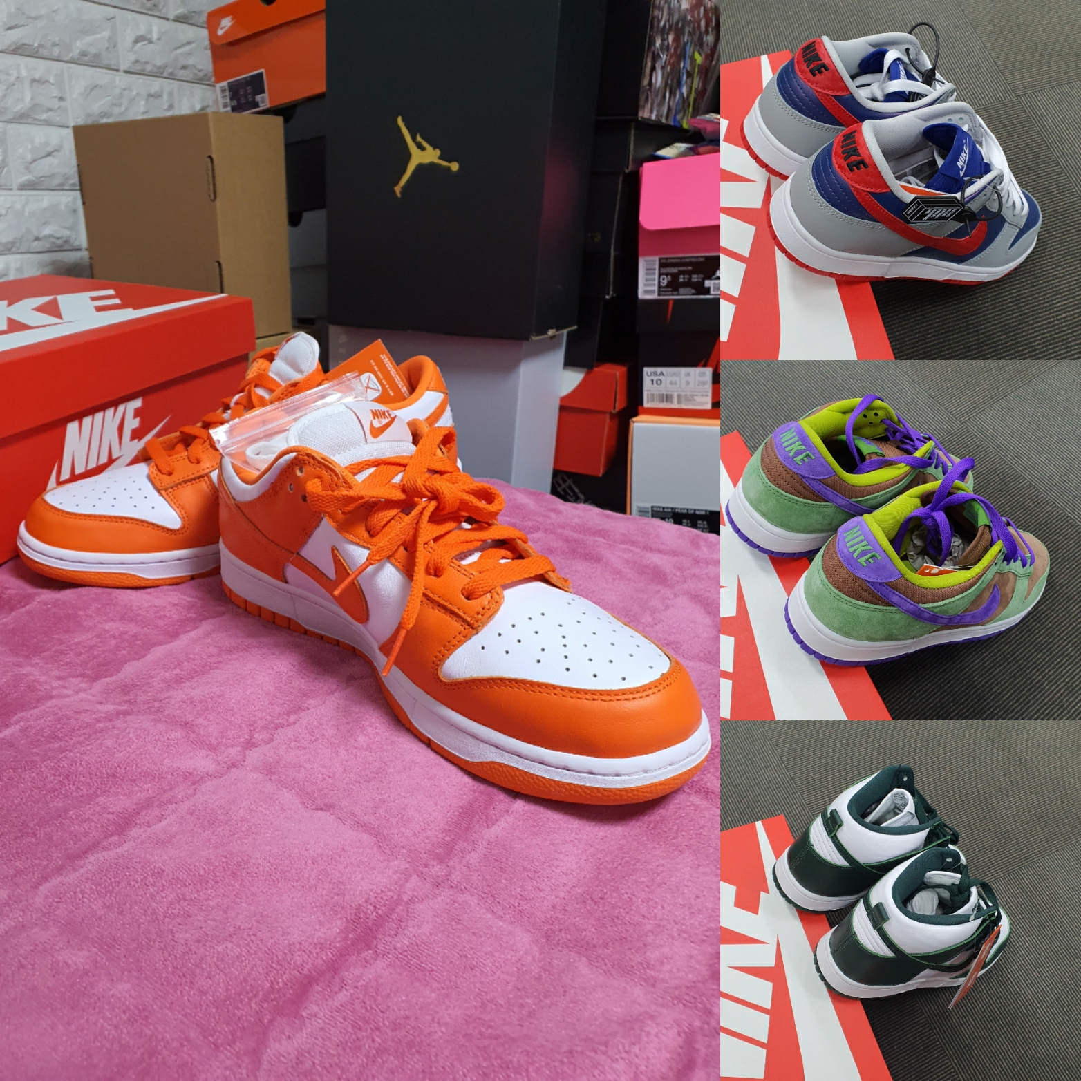 Nike Dunk Low SP Syracuse 2020, Nike Dunk Low SP Samba 2020 착용 스타일