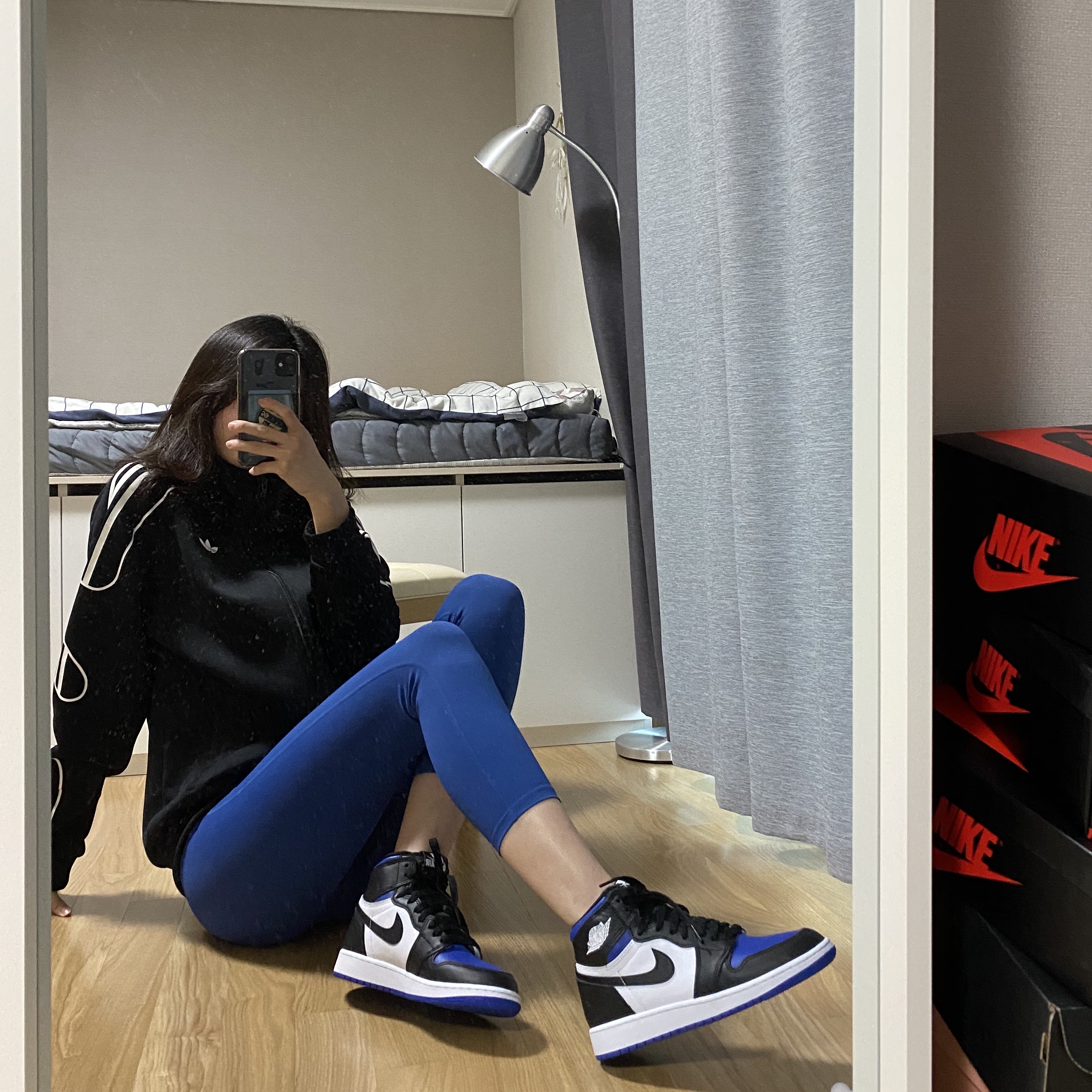 (GS) Jordan 1 Retro High OG Royal Toe 착용 스타일