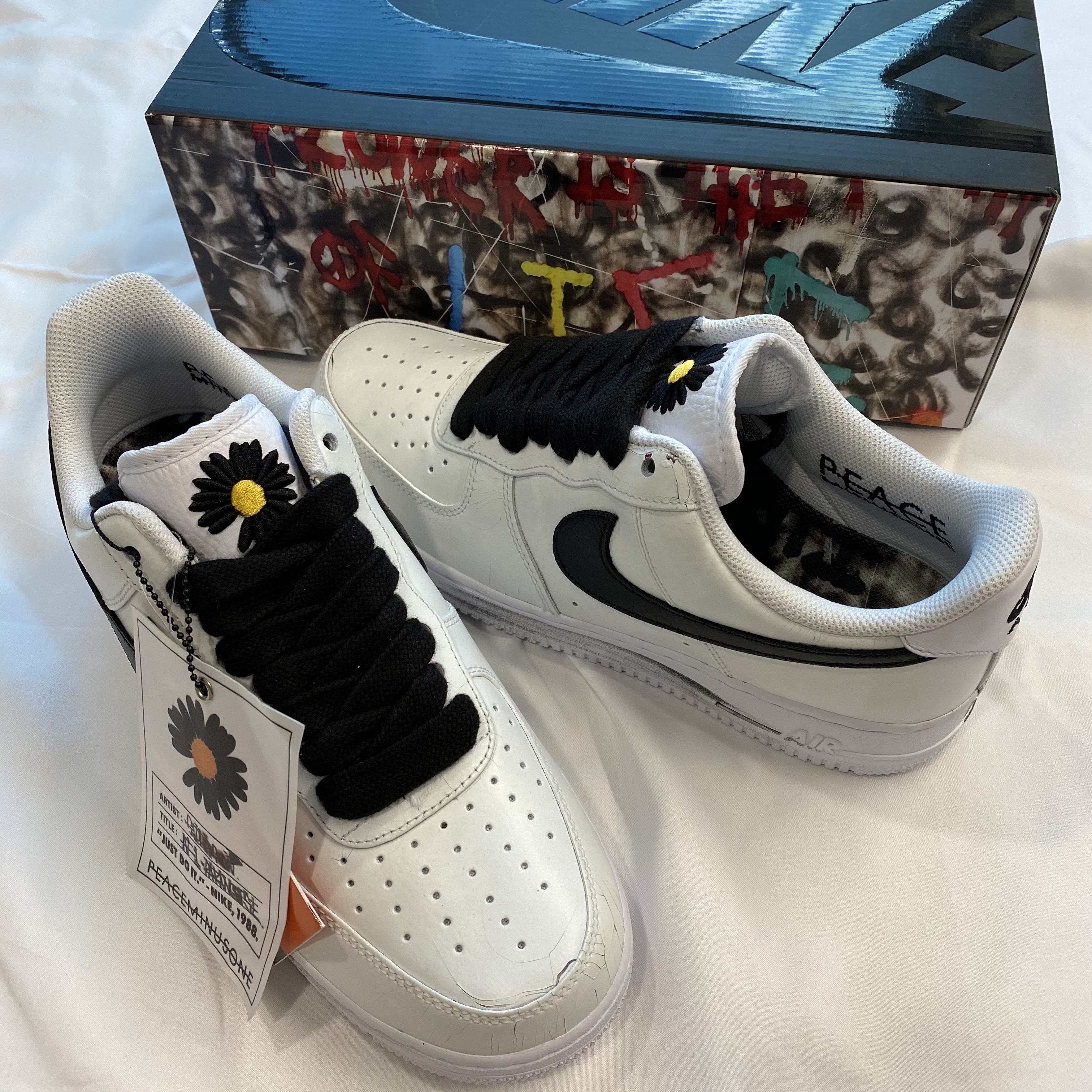 Nike x Peaceminusone Air Force 1 Low Para-Noise 2.0 착용 스타일 - 2