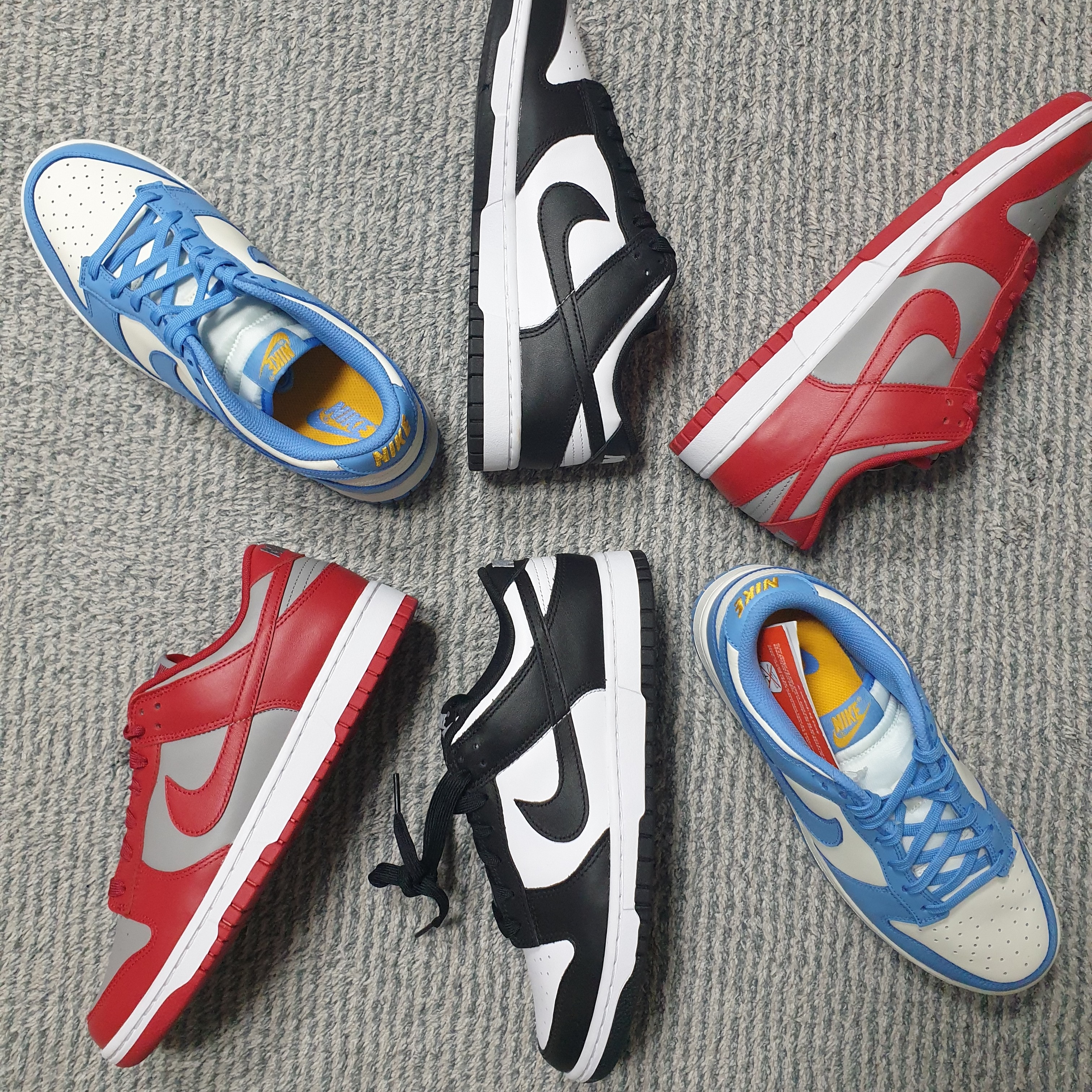 (W) Nike Dunk Low Coast, Nike Dunk Low Retro Black 착용 스타일 - 3