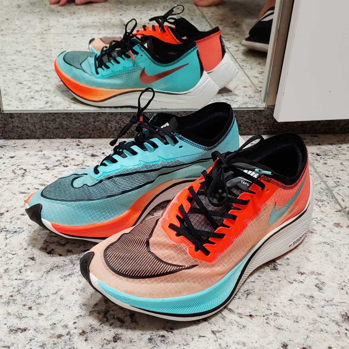 Nike ZoomX Vaporfly Next% Ekiden Zoom Pack 착용 스타일
