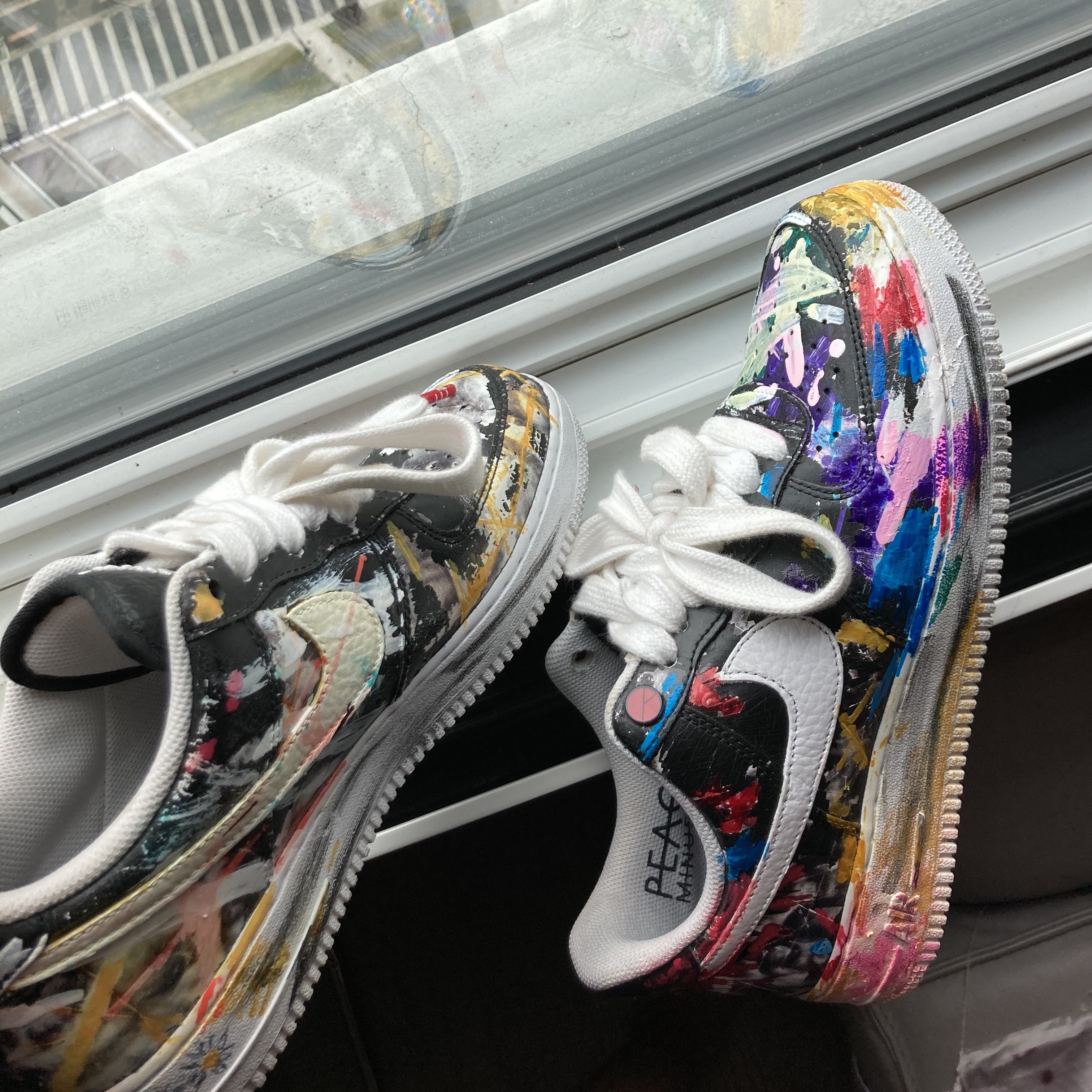 Nike x Peaceminusone Air Force 1 Low Para-Noise 착용 스타일