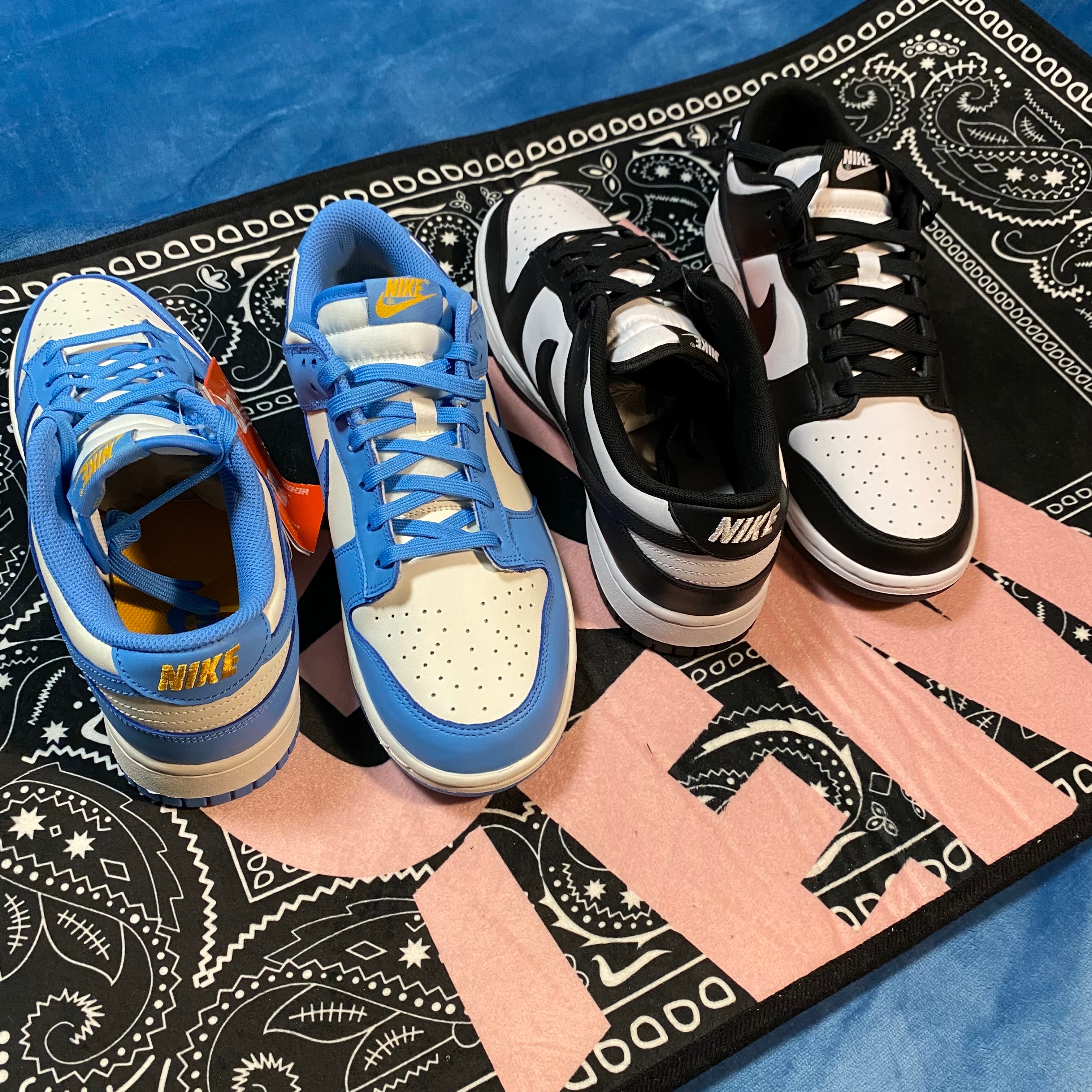 (W) Nike Dunk Low Coast, Nike Dunk Low Retro Black 착용 스타일