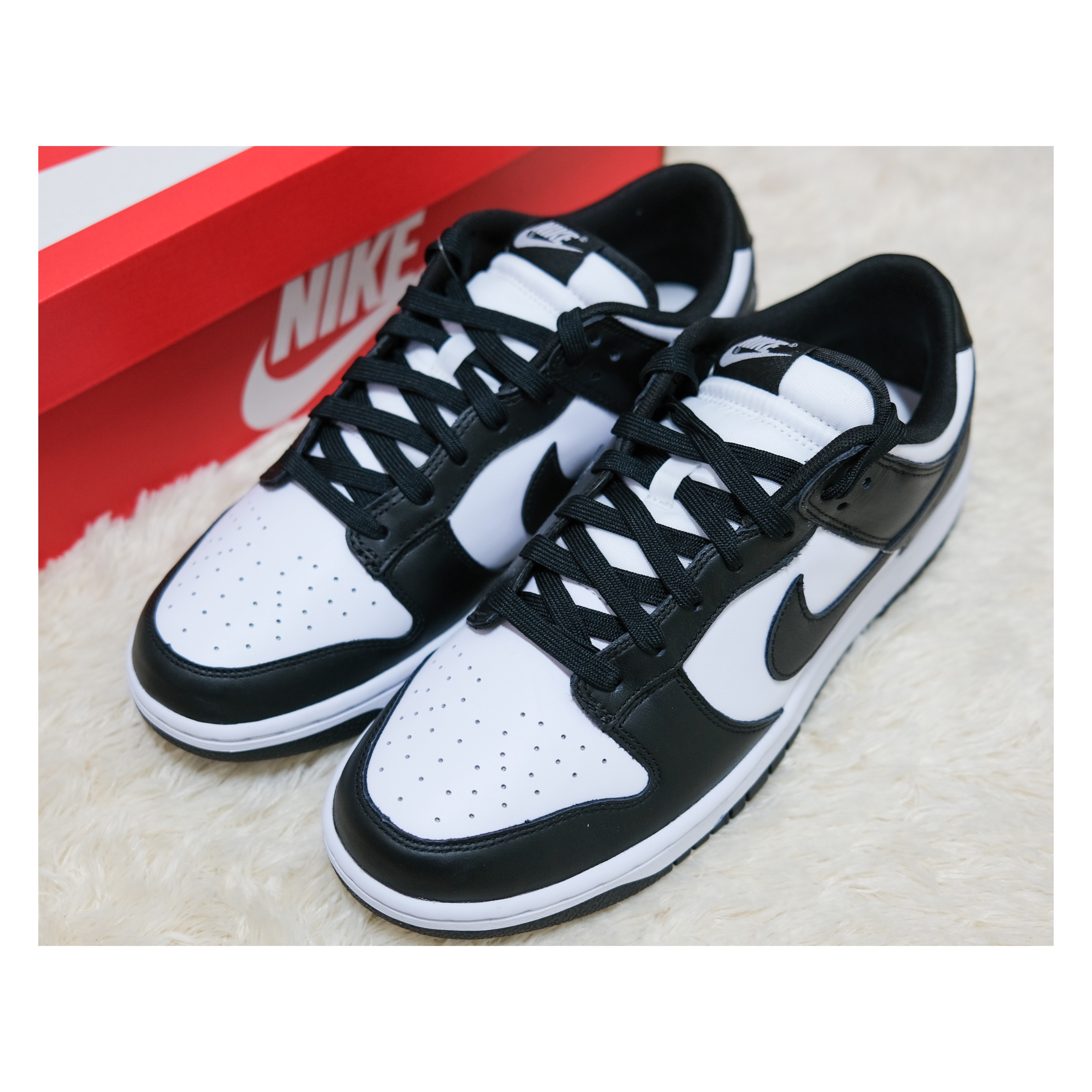 Nike Dunk Low Retro Black 착용 스타일 - 1