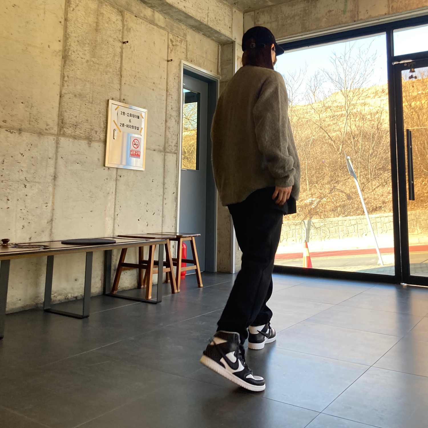 Nike x Ambush Dunk High Black 착용 스타일