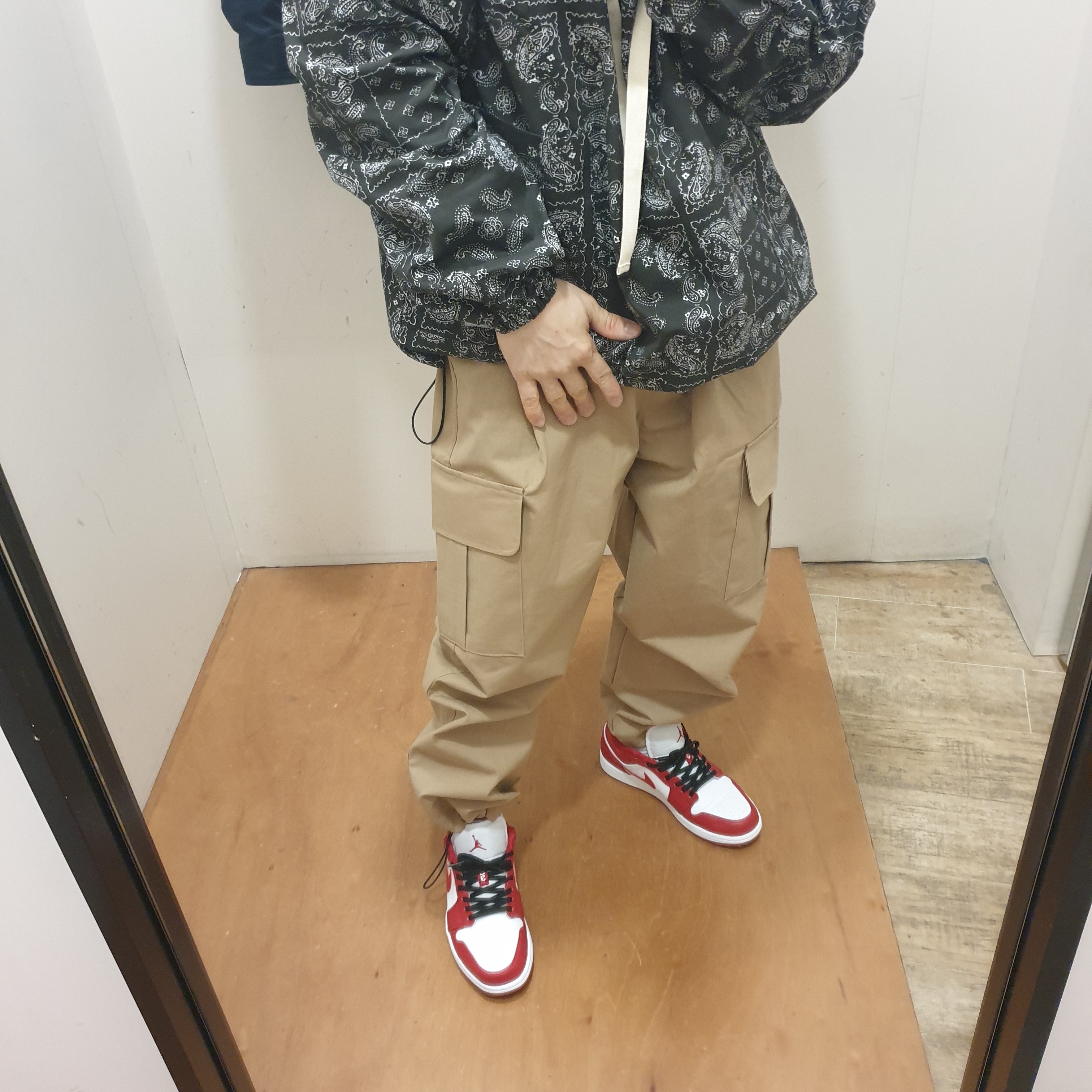 Jordan 1 Low Gym Red White 착용 스타일