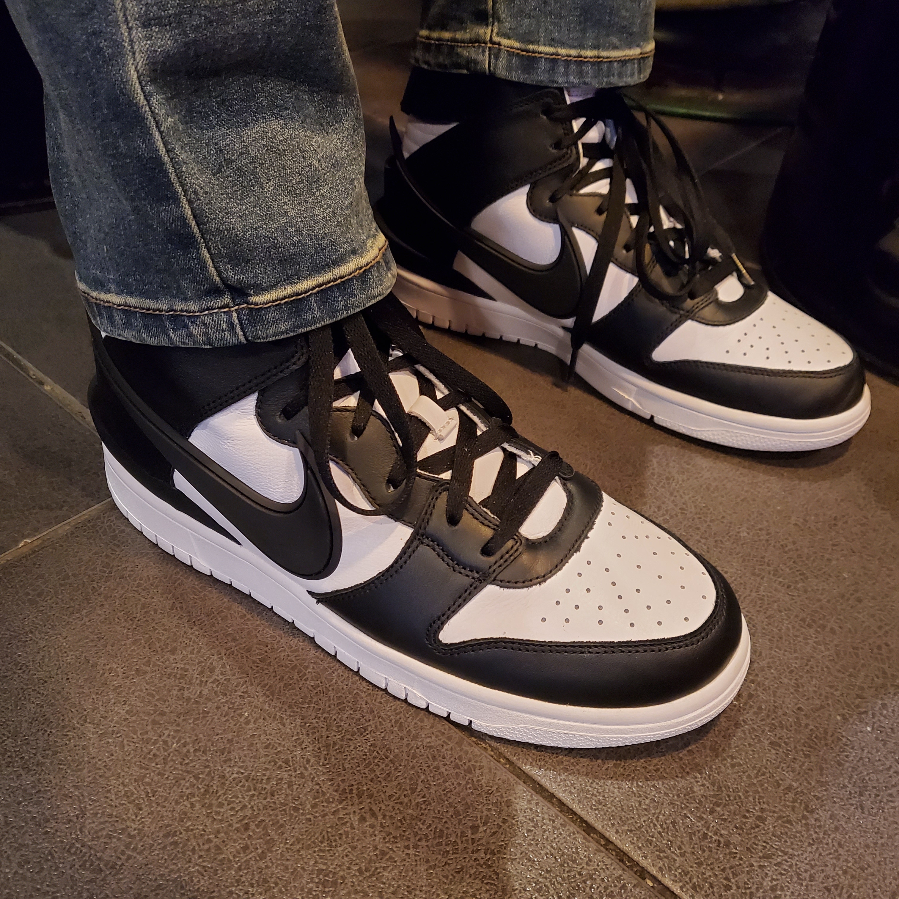 Nike x Ambush Dunk High Black 착용 스타일