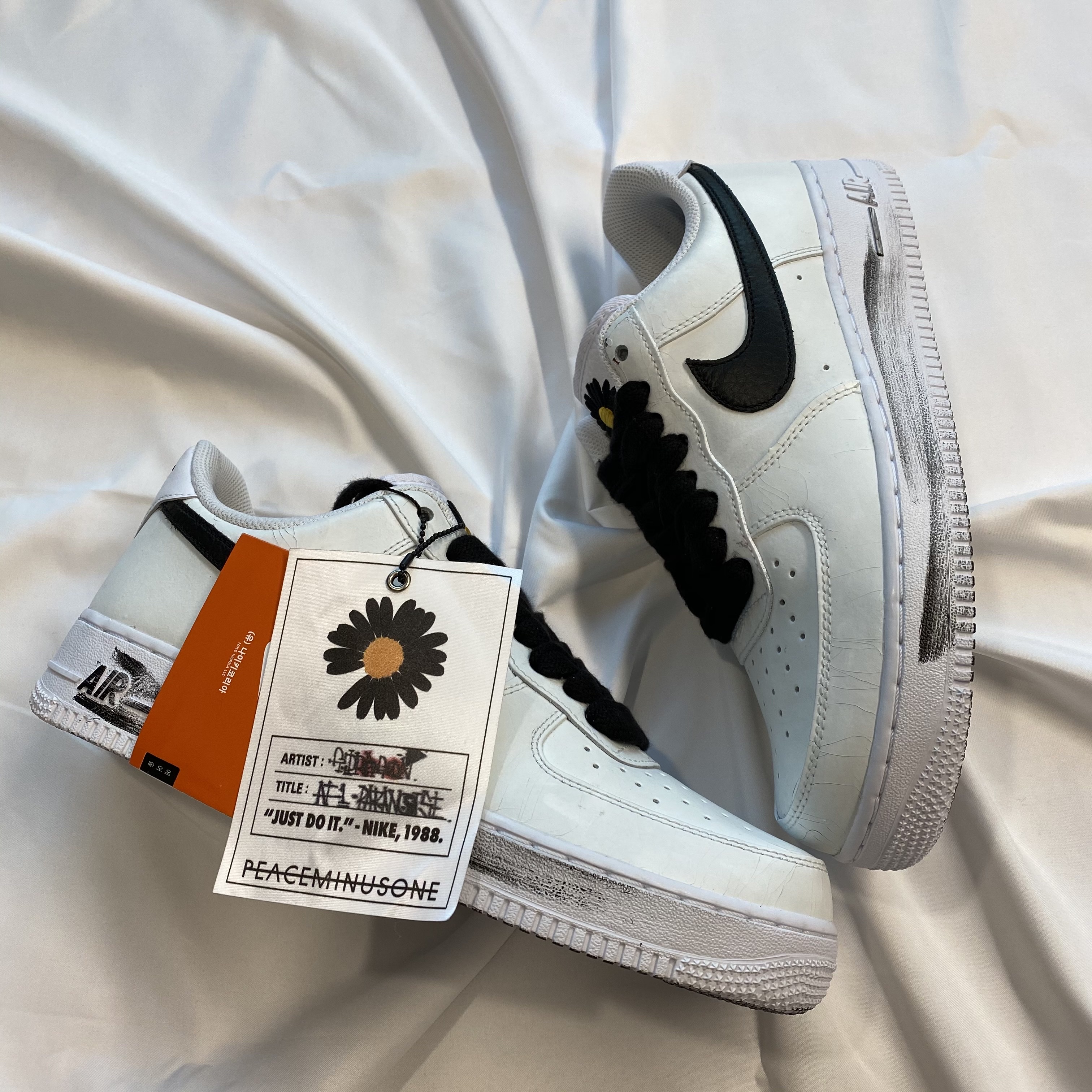 Nike x Peaceminusone Air Force 1 Low Para-Noise 2.0 착용 스타일 - 1